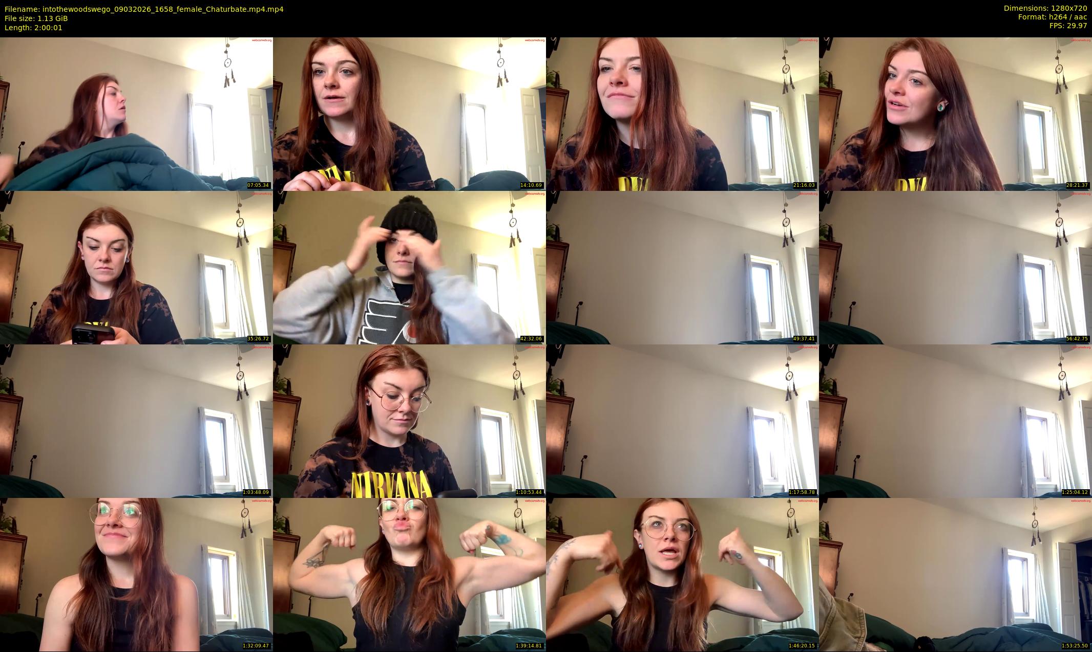 intothewoodswego — 121 minute Chaturbate female cam show recording, 720p, Mar 9, 2026