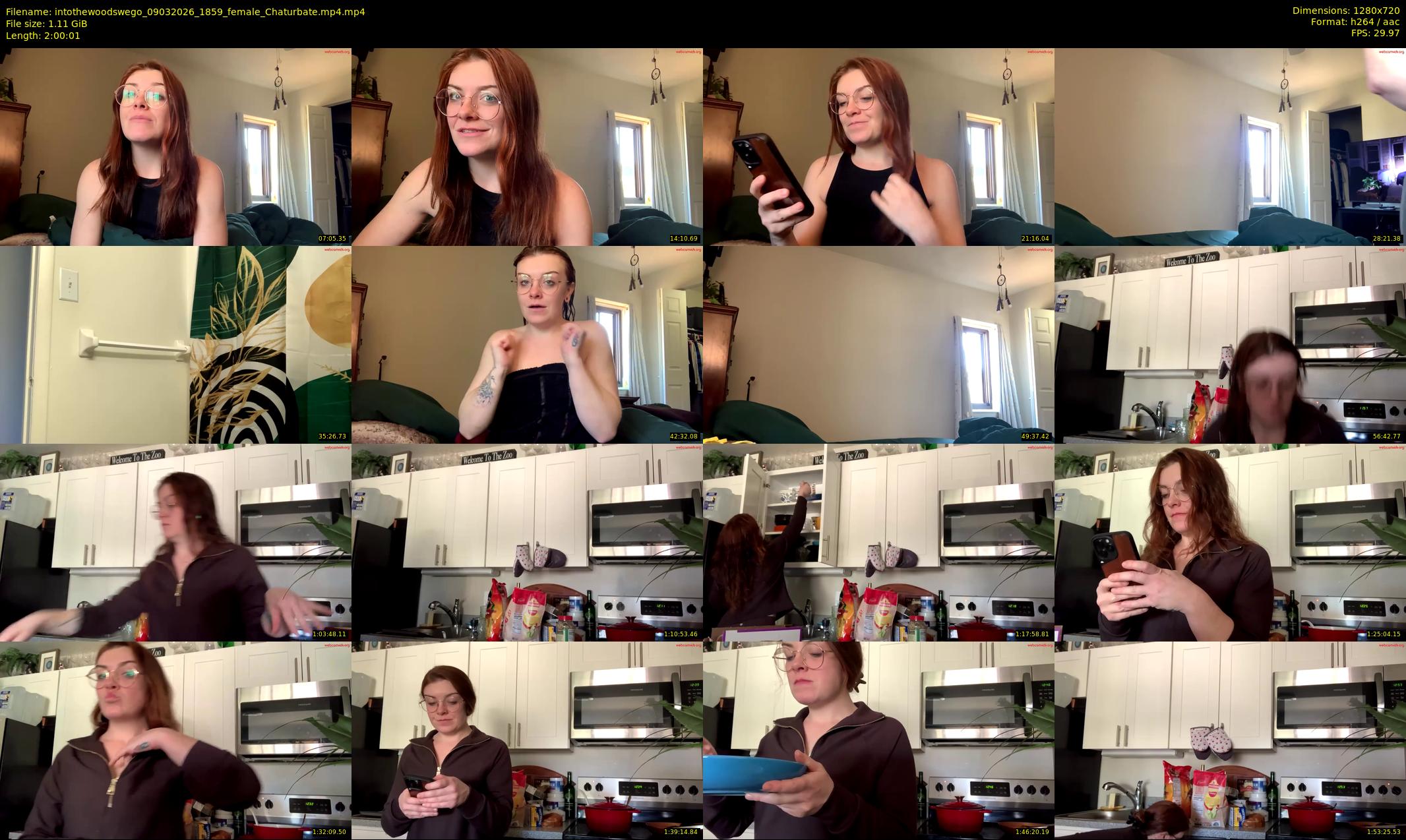 intothewoodswego — 121 minute Chaturbate female cam show recording, 720p, Mar 9, 2026
