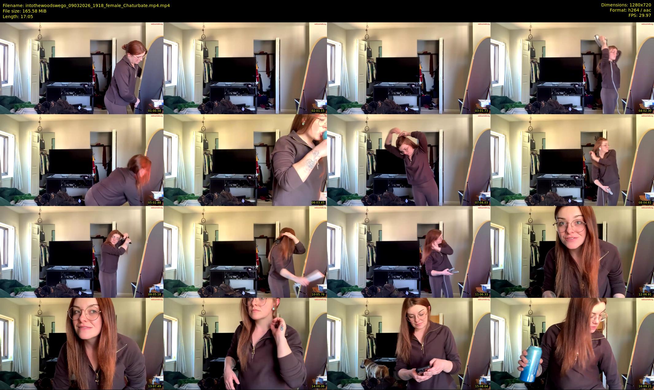 intothewoodswego — 18 minute Chaturbate female cam show recording, 720p, Mar 9, 2026