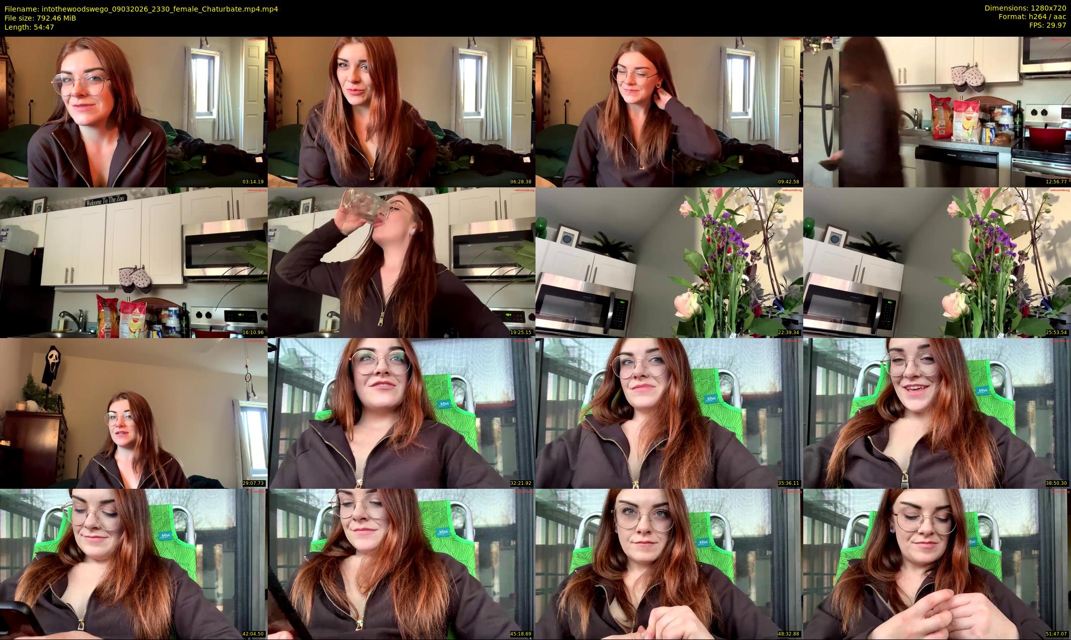 intothewoodswego — 55 minute Chaturbate female cam show recording, 720p, Mar 9, 2026