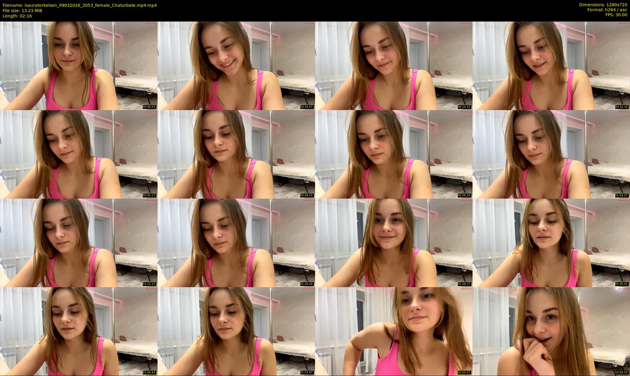 isauratorkelson — 3 minute Chaturbate female cam show recording, 720p, Mar 9, 2026