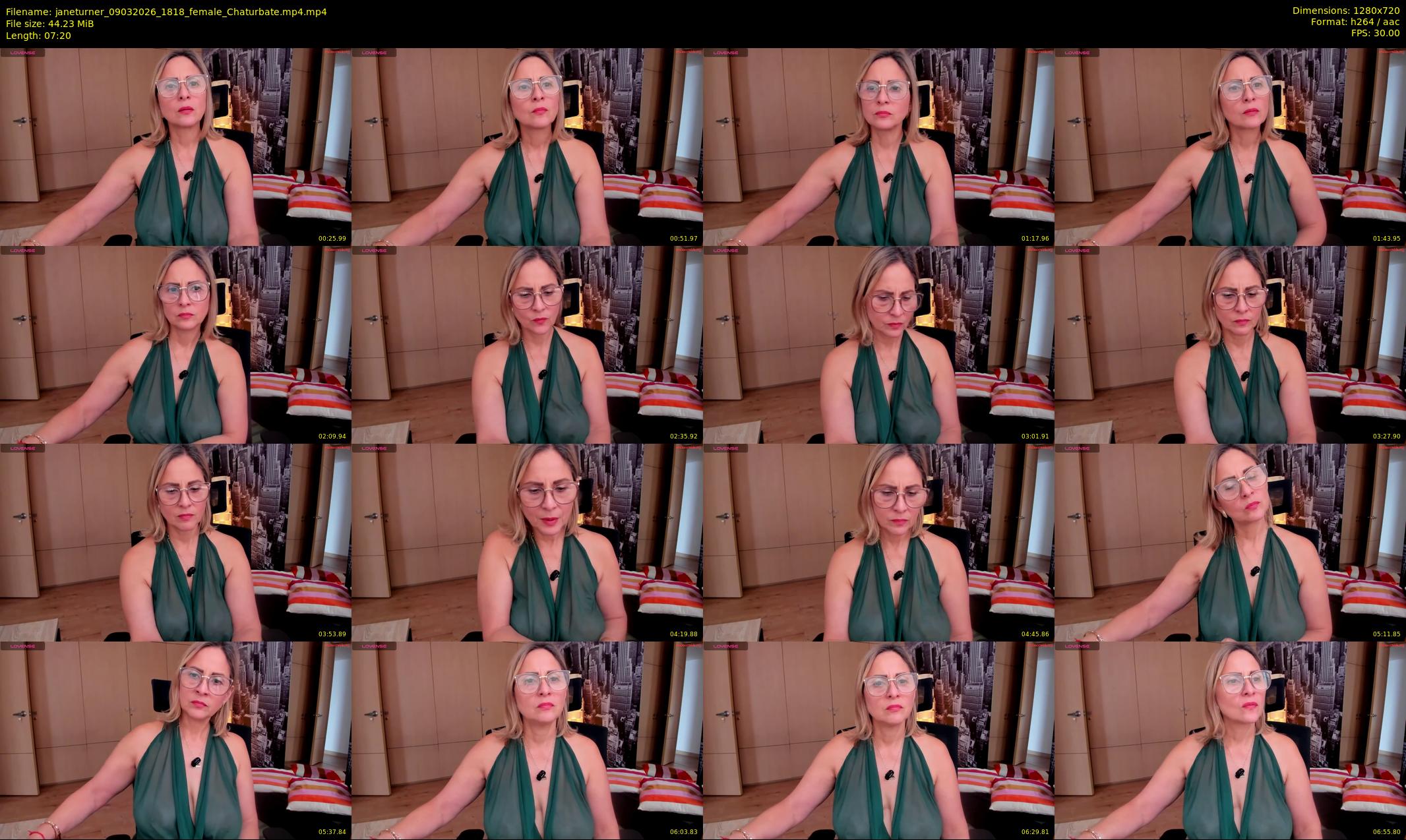 janeturner — 8 minute Chaturbate female cam show recording, 720p, Mar 9, 2026