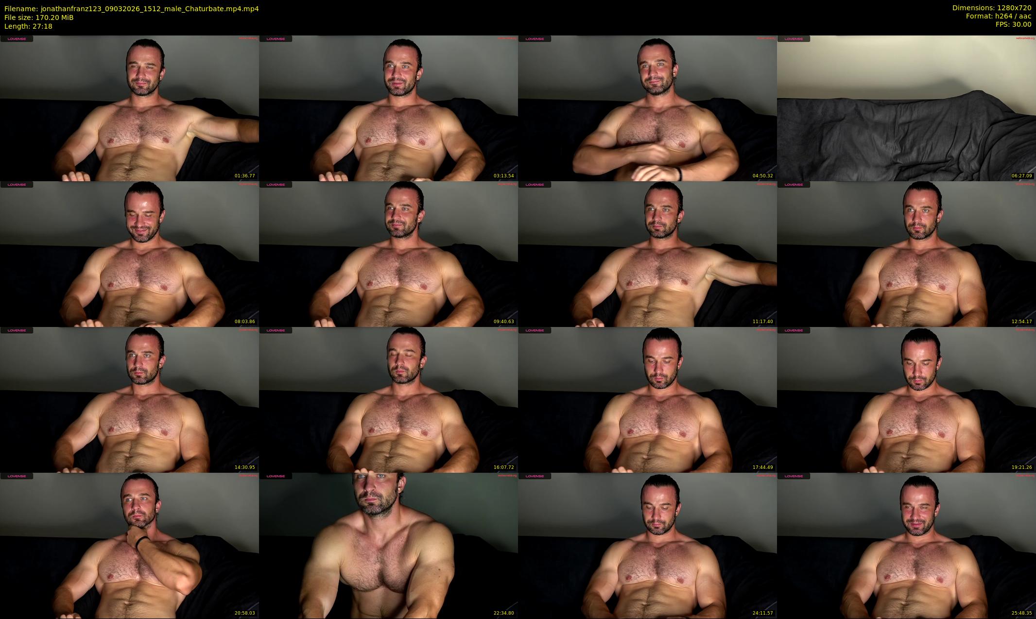 jonathanfranz123 — 28 minute Chaturbate male cam show recording, 720p, Mar 9, 2026
