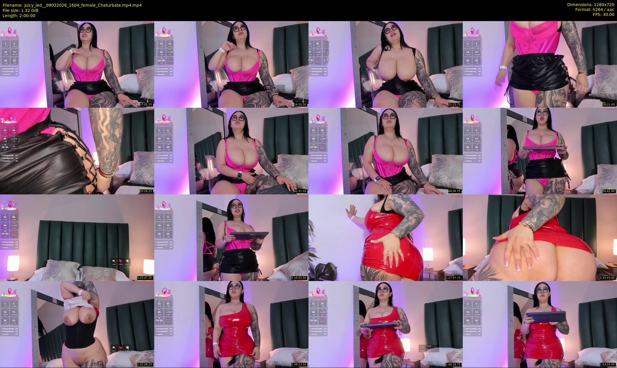 juicy_led_ — 120 minute Chaturbate female cam show recording, 720p, Mar 9, 2026