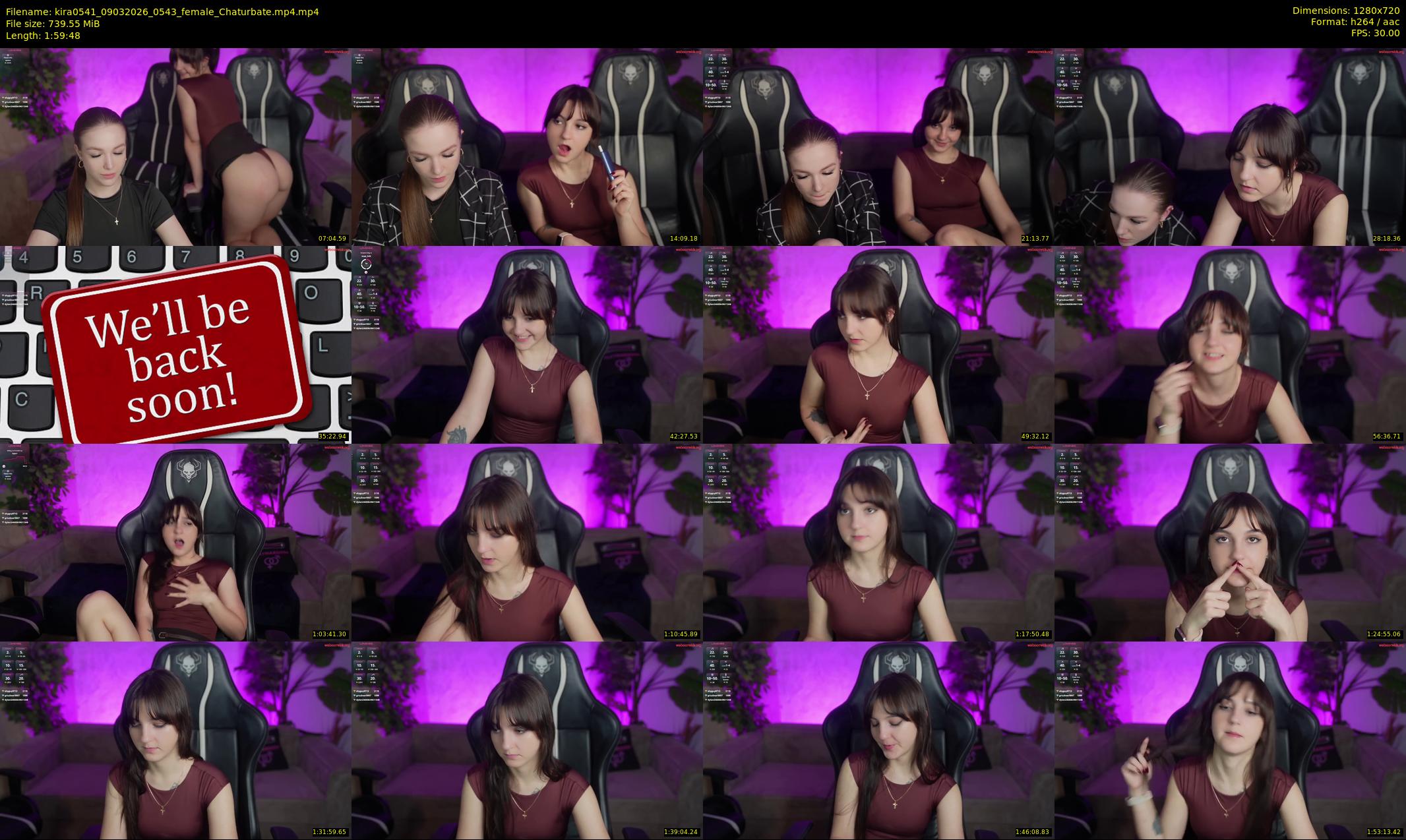 kira0541 — 120 minute Chaturbate couple cam show recording, 720p, Mar 9, 2026