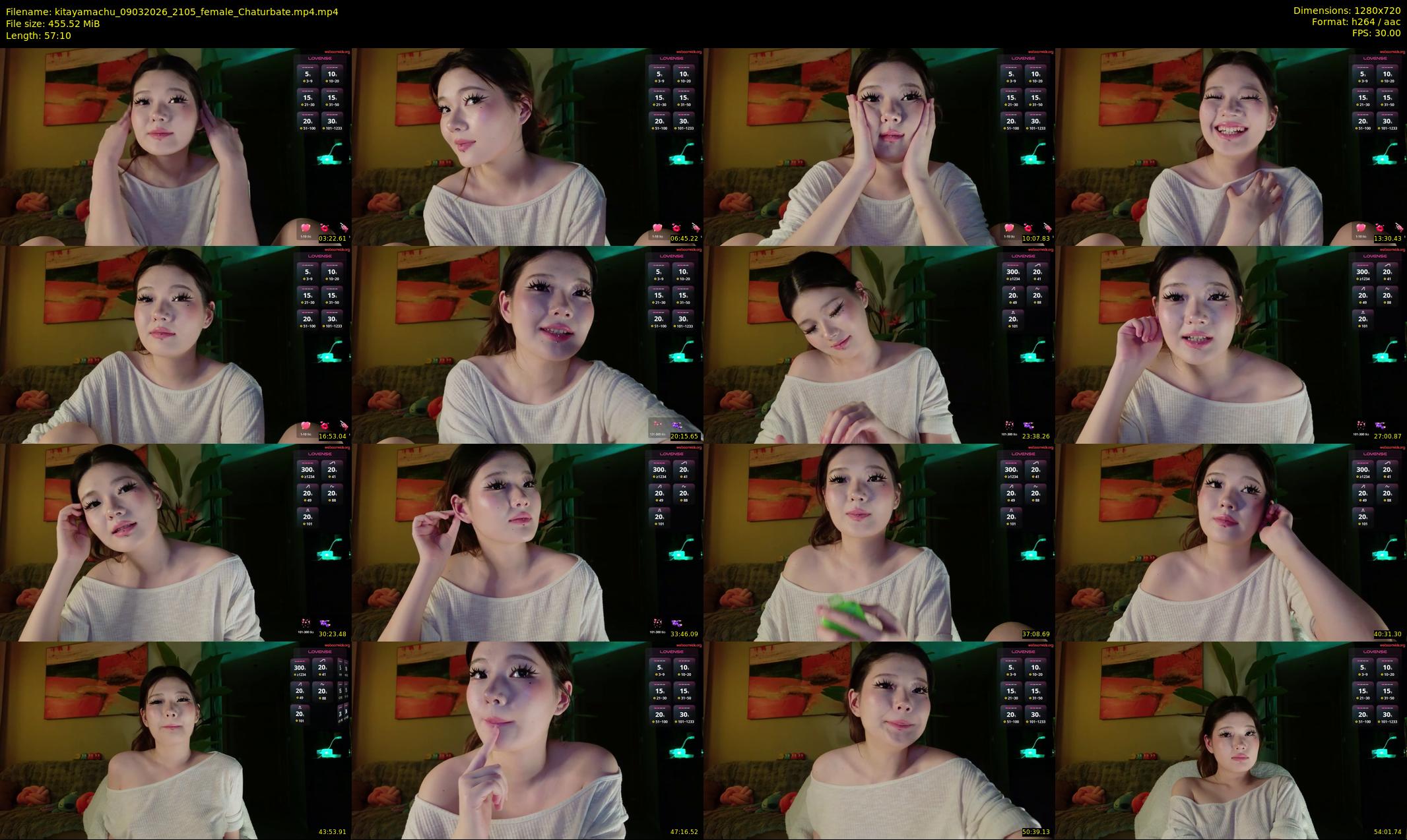 kitayamachu — 58 minute Chaturbate female cam show recording, 720p, Mar 9, 2026