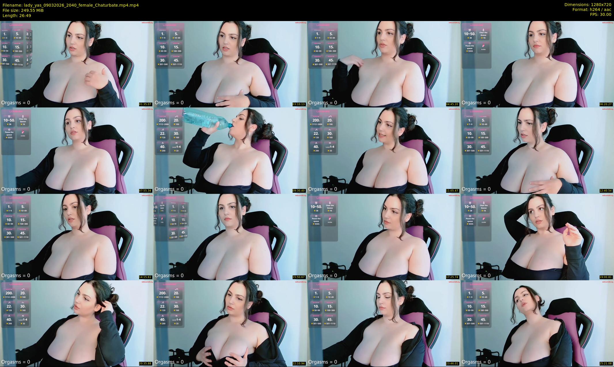 lady_yas — 27 minute Chaturbate female cam show recording, 720p, Mar 9, 2026