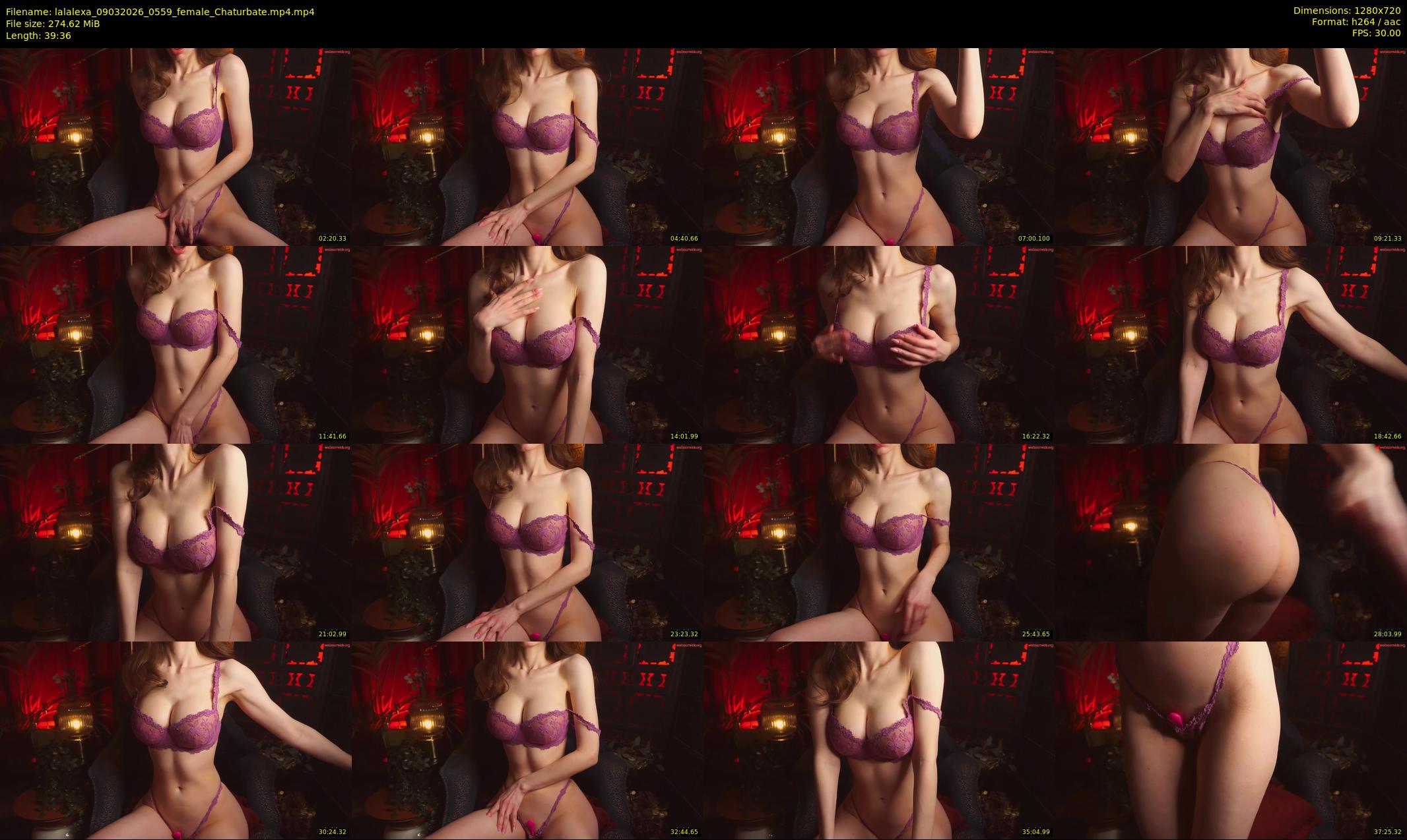 lalalexa — 40 minute Chaturbate female cam show recording, 720p, Mar 9, 2026