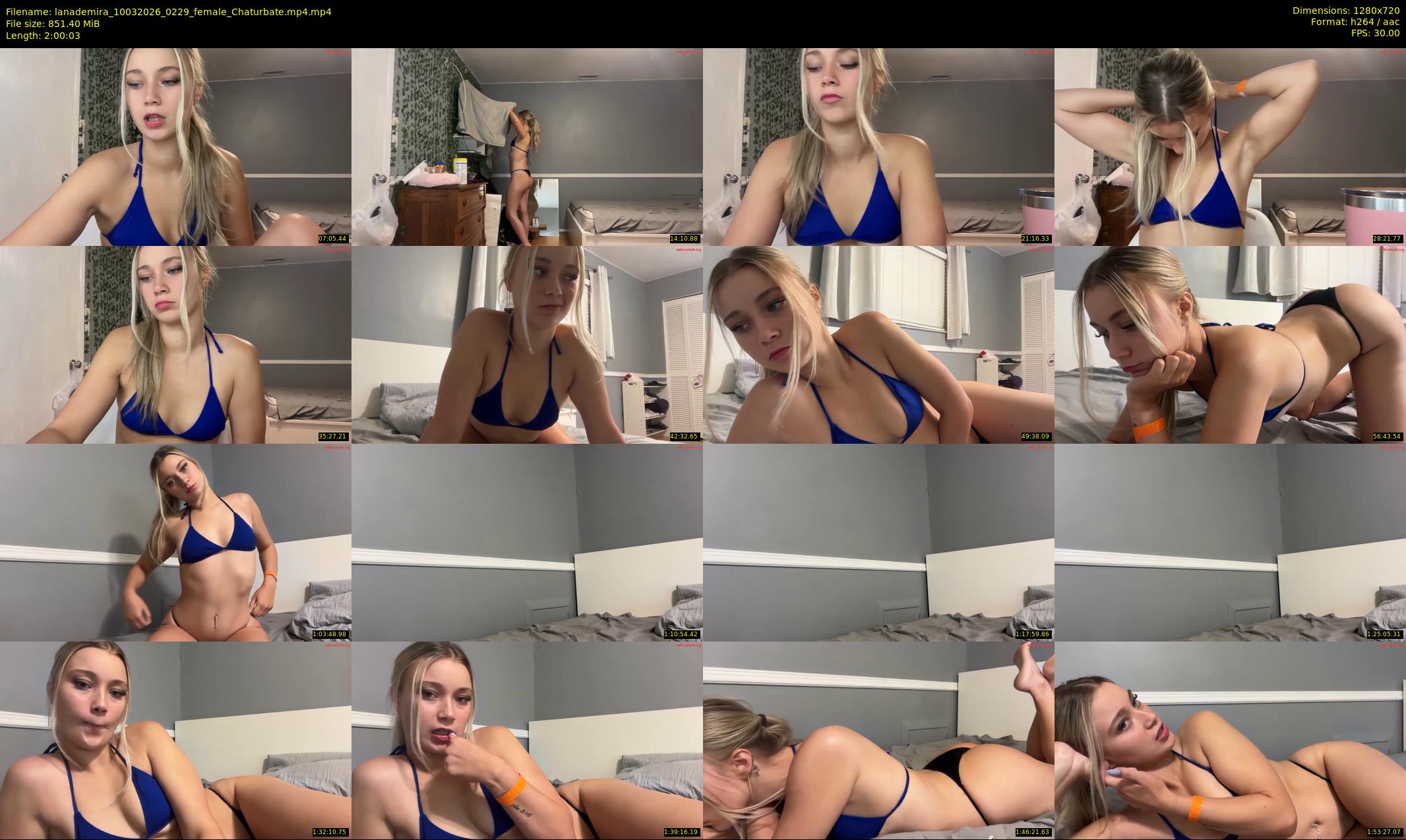 lanademira — 121 minute Chaturbate female cam show recording, 720p, Mar 10, 2026
