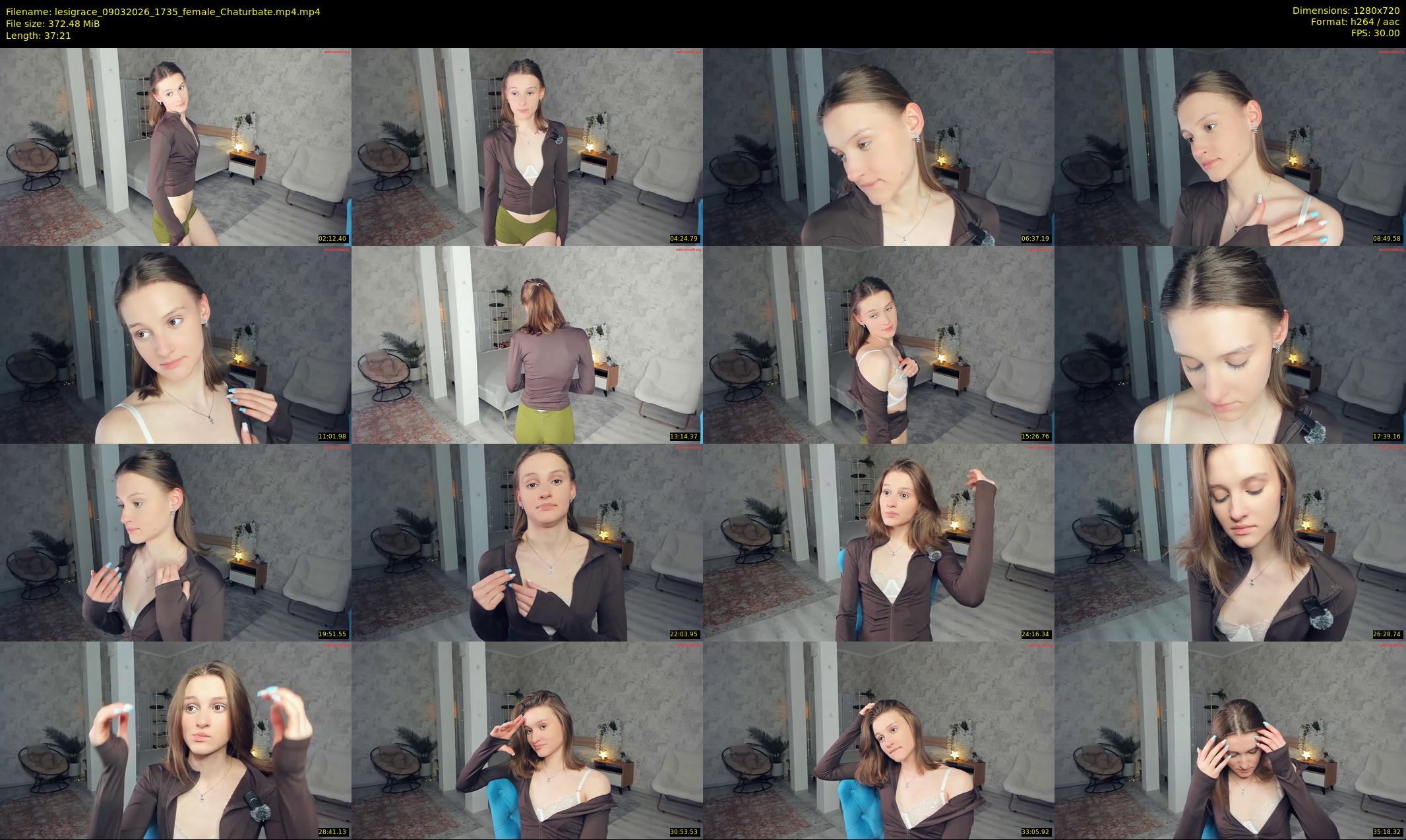 lesigrace — 38 minute Chaturbate female cam show recording, 720p, Mar 9, 2026