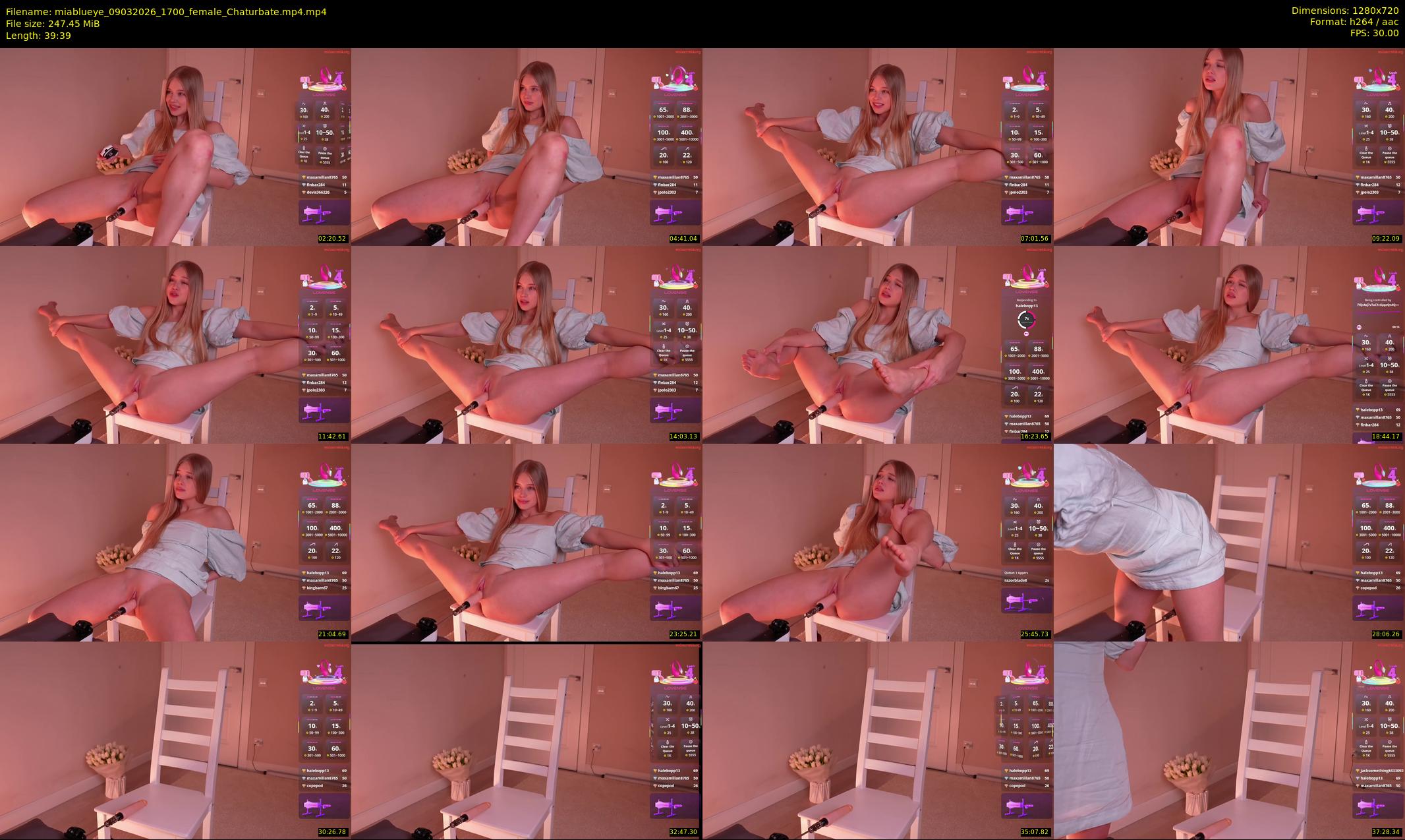 miablueye — 40 minute Chaturbate female cam show recording, 720p, Mar 9, 2026