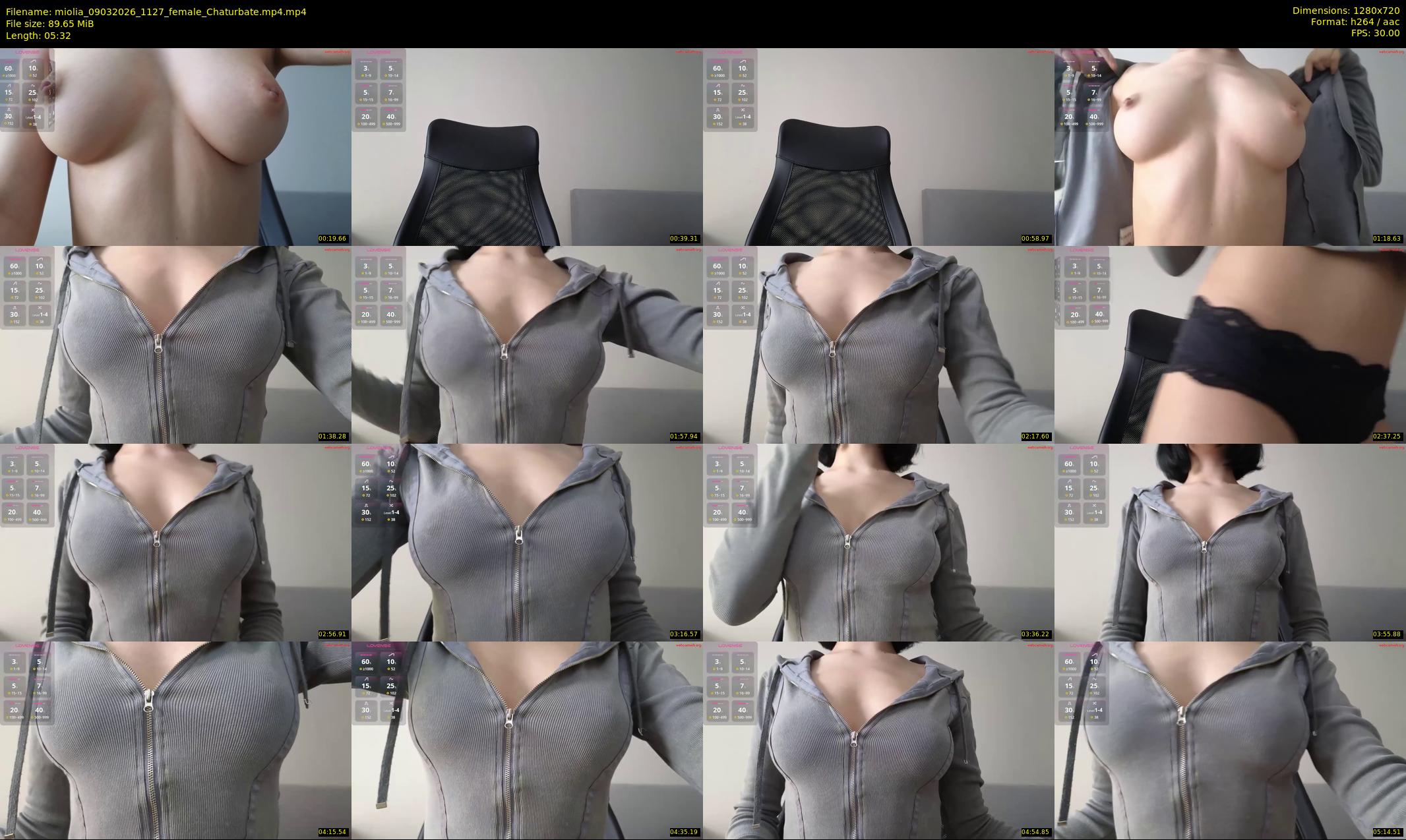 miolia — 6 minute Chaturbate female cam show recording, 720p, Mar 9, 2026