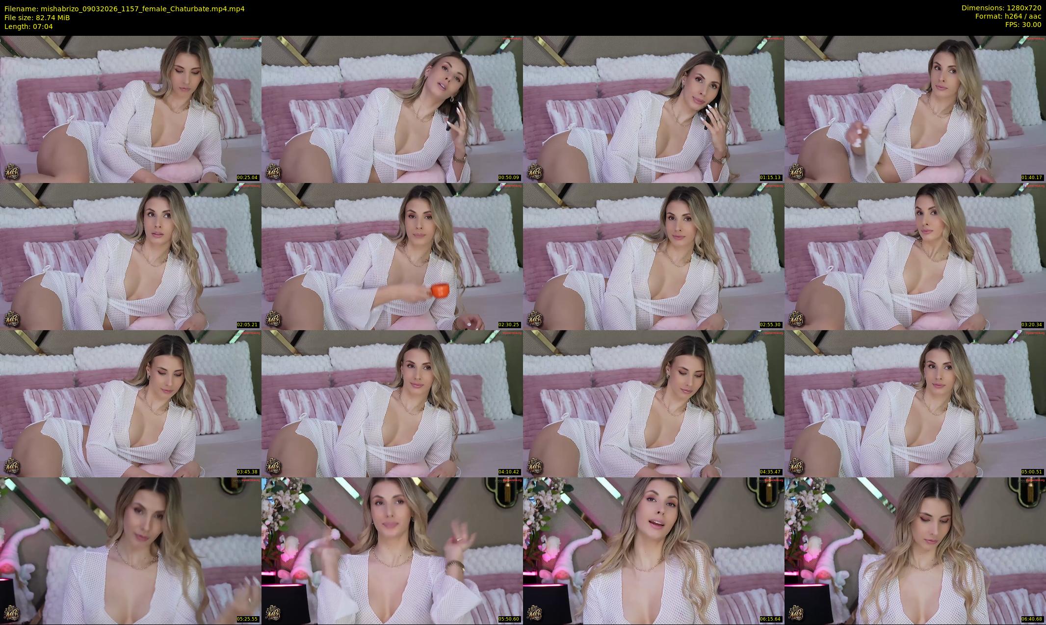 mishabrizo — 8 minute Chaturbate female cam show recording, 720p, Mar 9, 2026