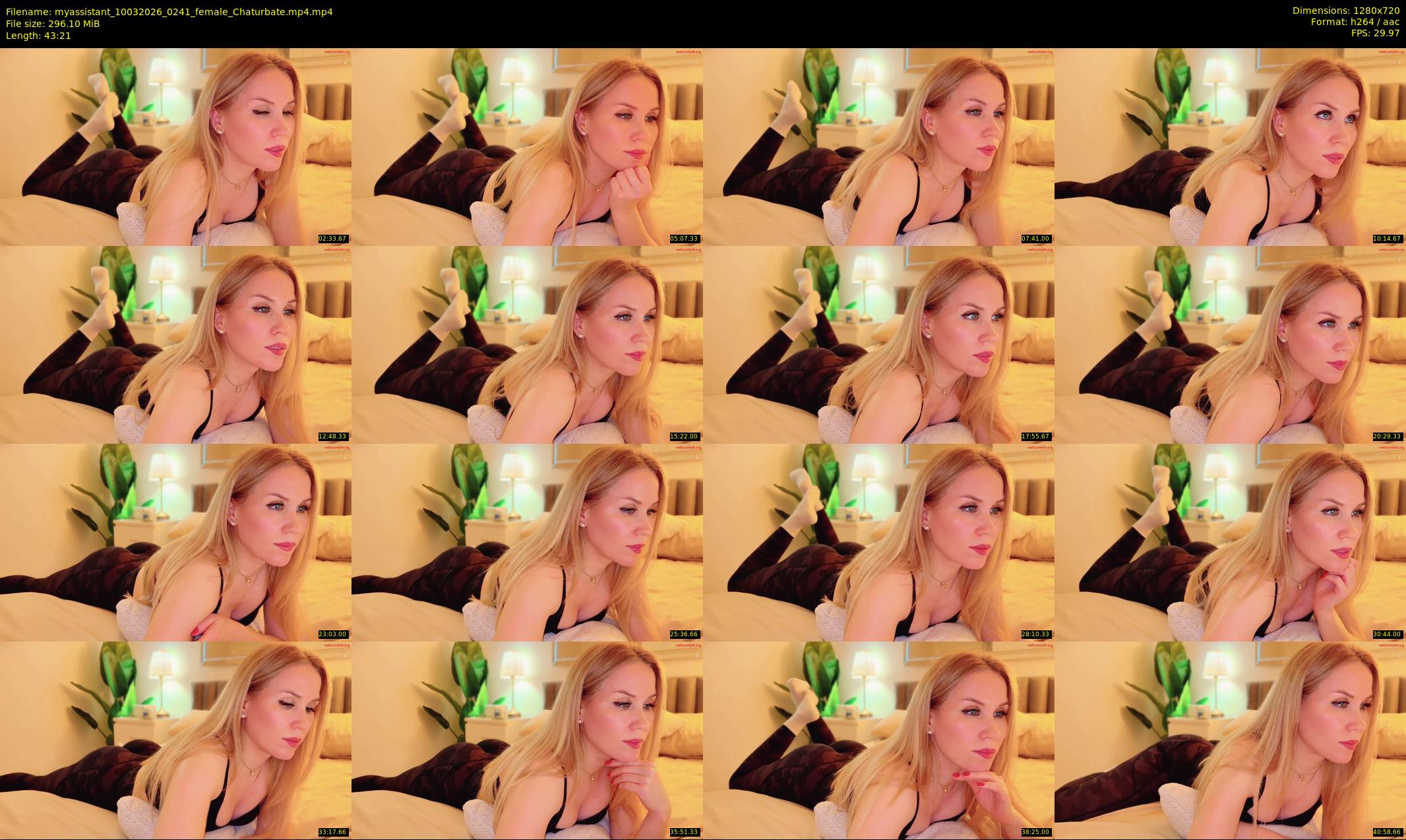 myassistant — 44 minute Chaturbate female cam show recording, 720p, Mar 10, 2026