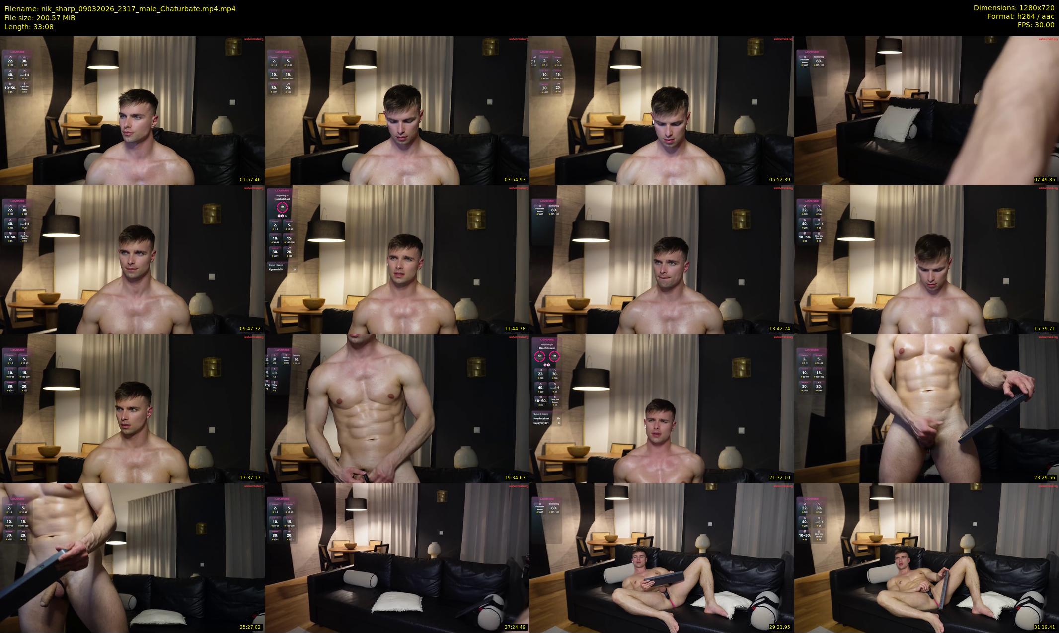 nik_sharp — 34 minute Chaturbate male cam show recording, 720p, Mar 9, 2026