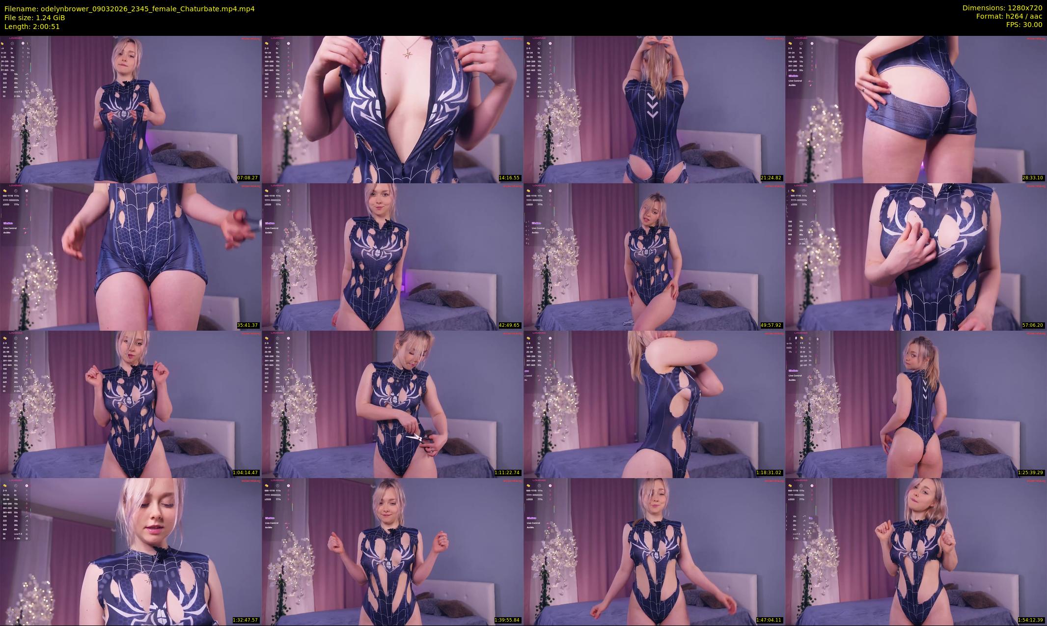 odelynbrower — 121 minute Chaturbate female cam show recording, 720p, Mar 9, 2026