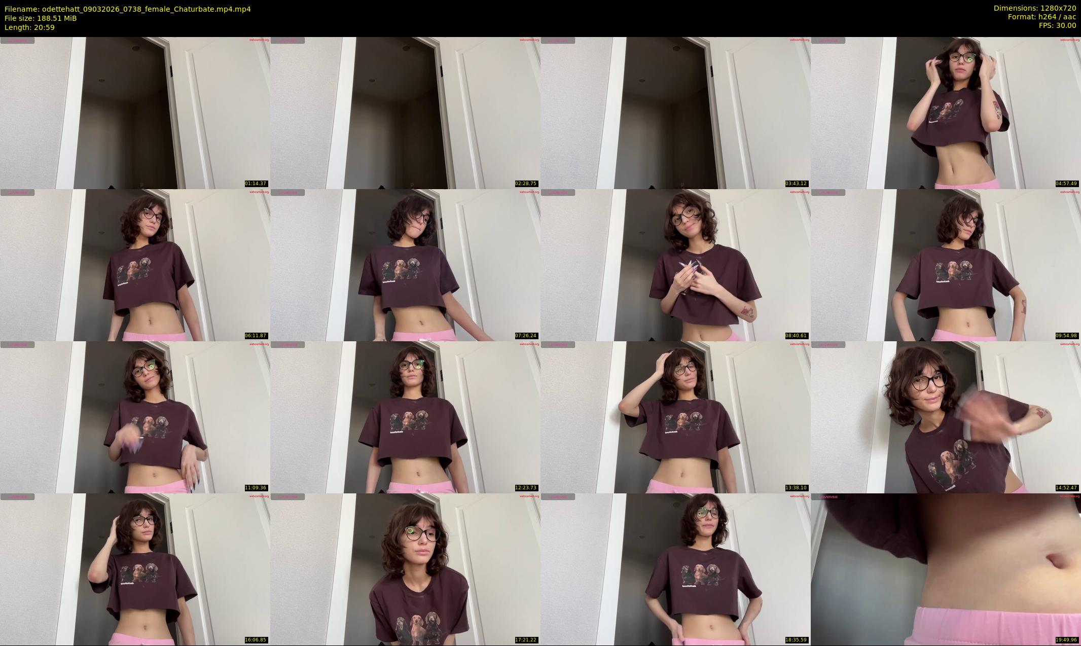 odettehatt — 21 minute Chaturbate female cam show recording, 720p, Mar 9, 2026