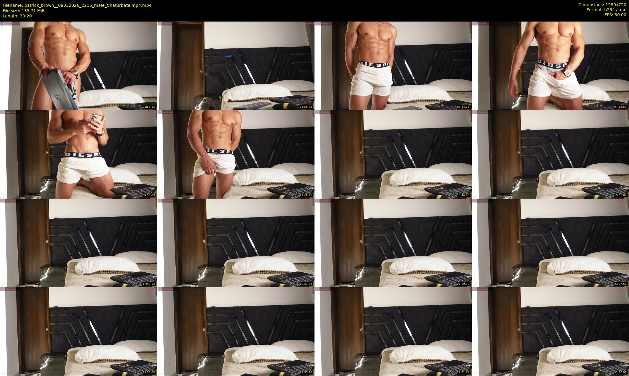 patrick_brown_ — 34 minute Chaturbate male cam show recording, 720p, Mar 9, 2026