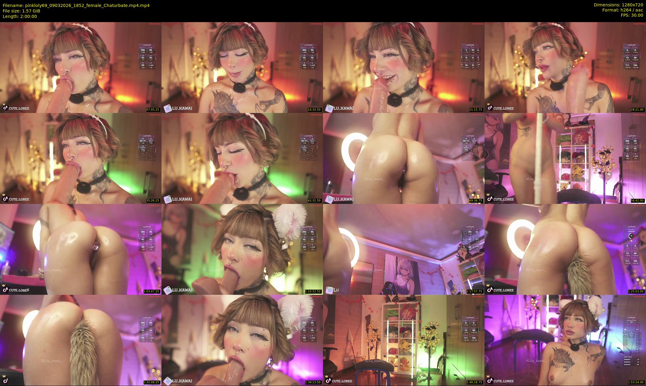 pinkloly69 — 120 minute Chaturbate female cam show recording, 720p, Mar 9, 2026