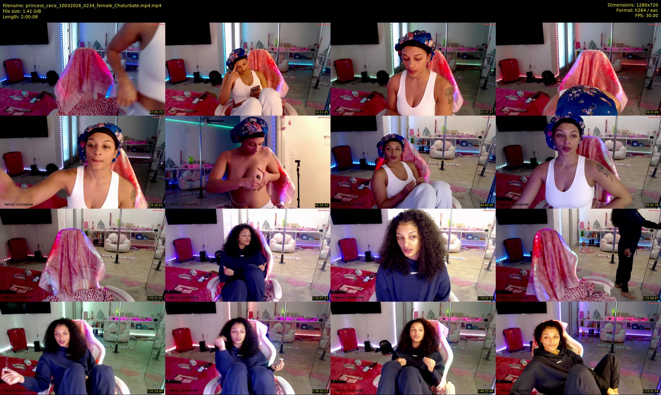 princess_cece — 121 minute Chaturbate female cam show recording, 720p, Mar 10, 2026