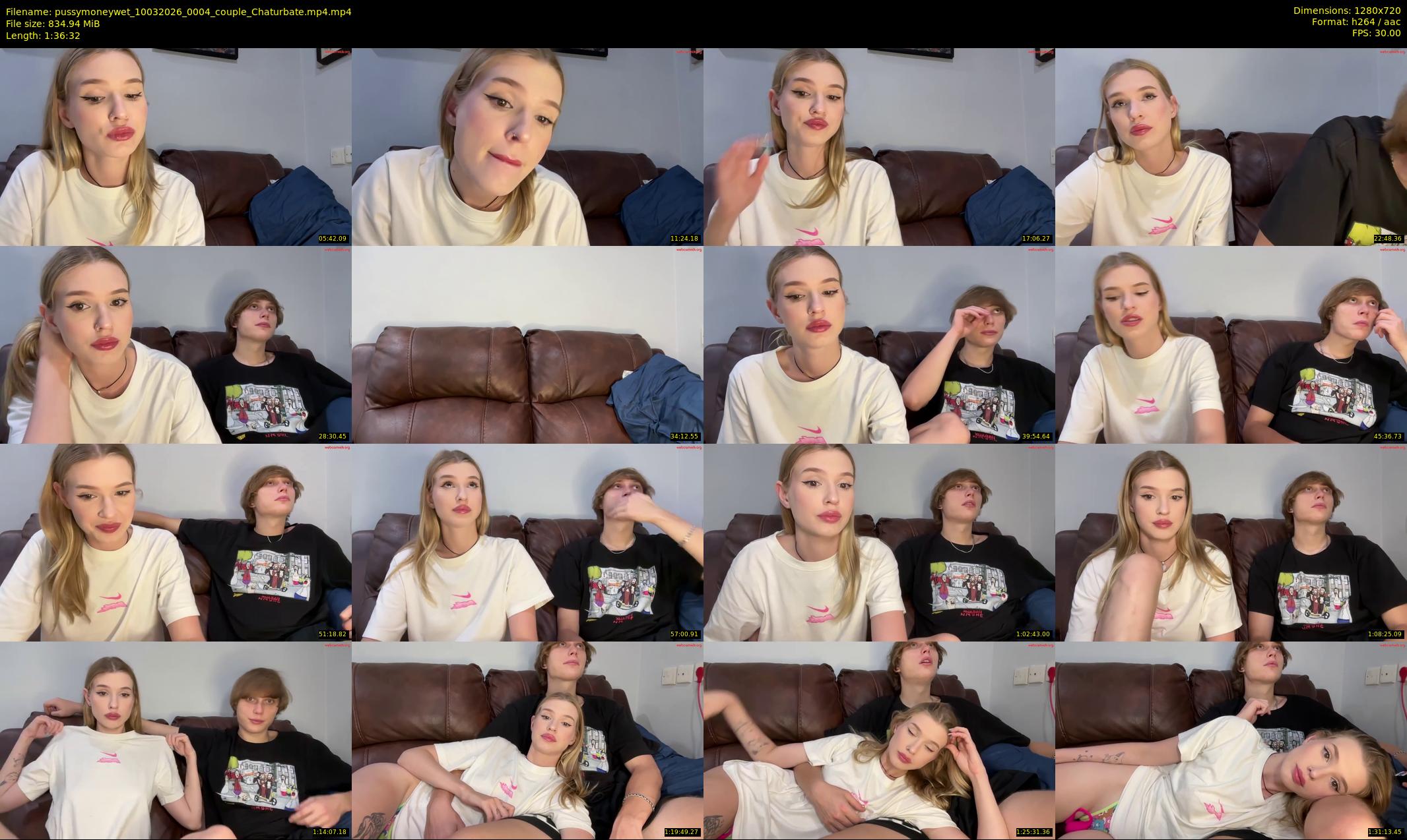 pussymoneywet — 97 minute Chaturbate couple cam show recording, 720p, Mar 10, 2026