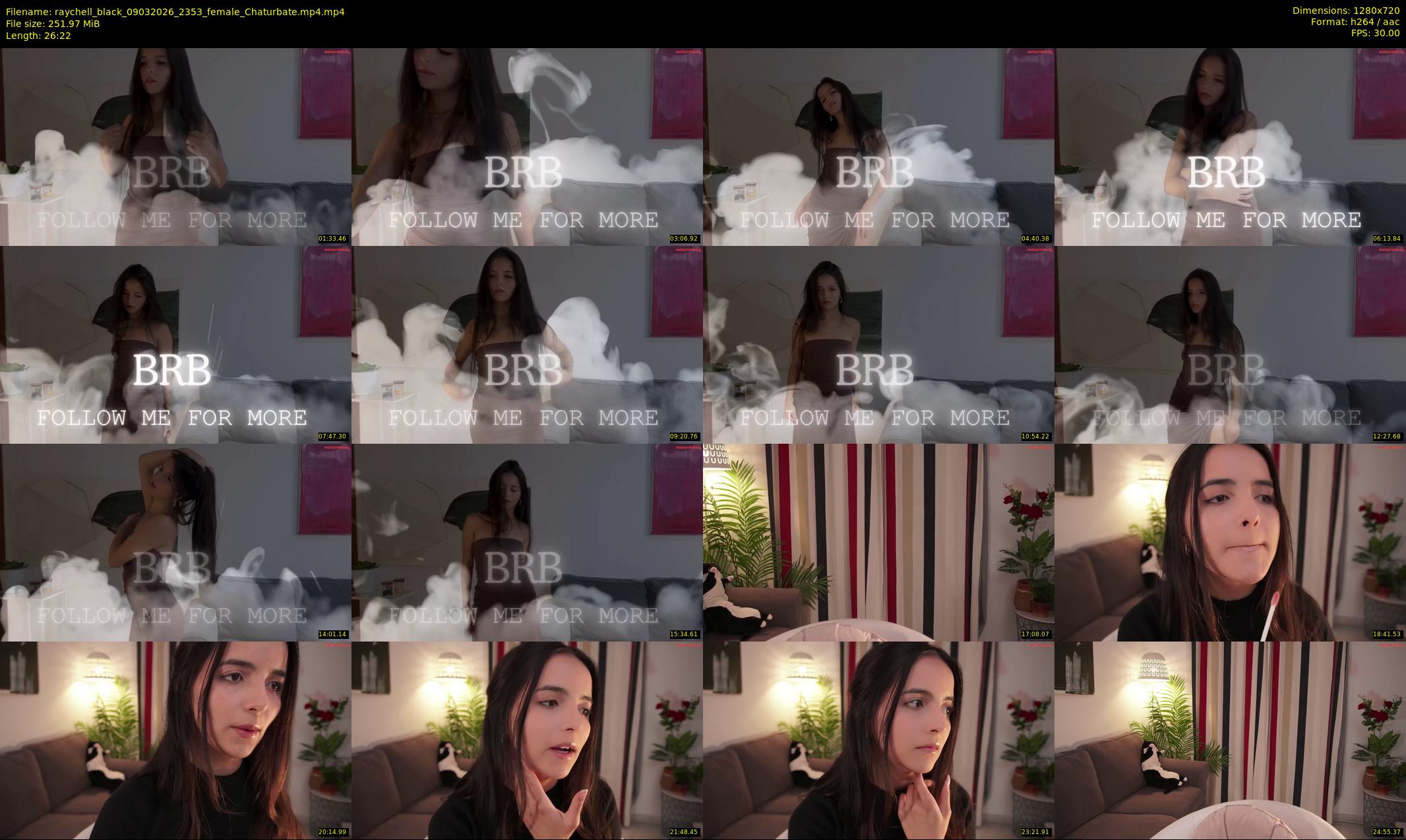 raychell_black — 27 minute Chaturbate female cam show recording, 720p, Mar 9, 2026