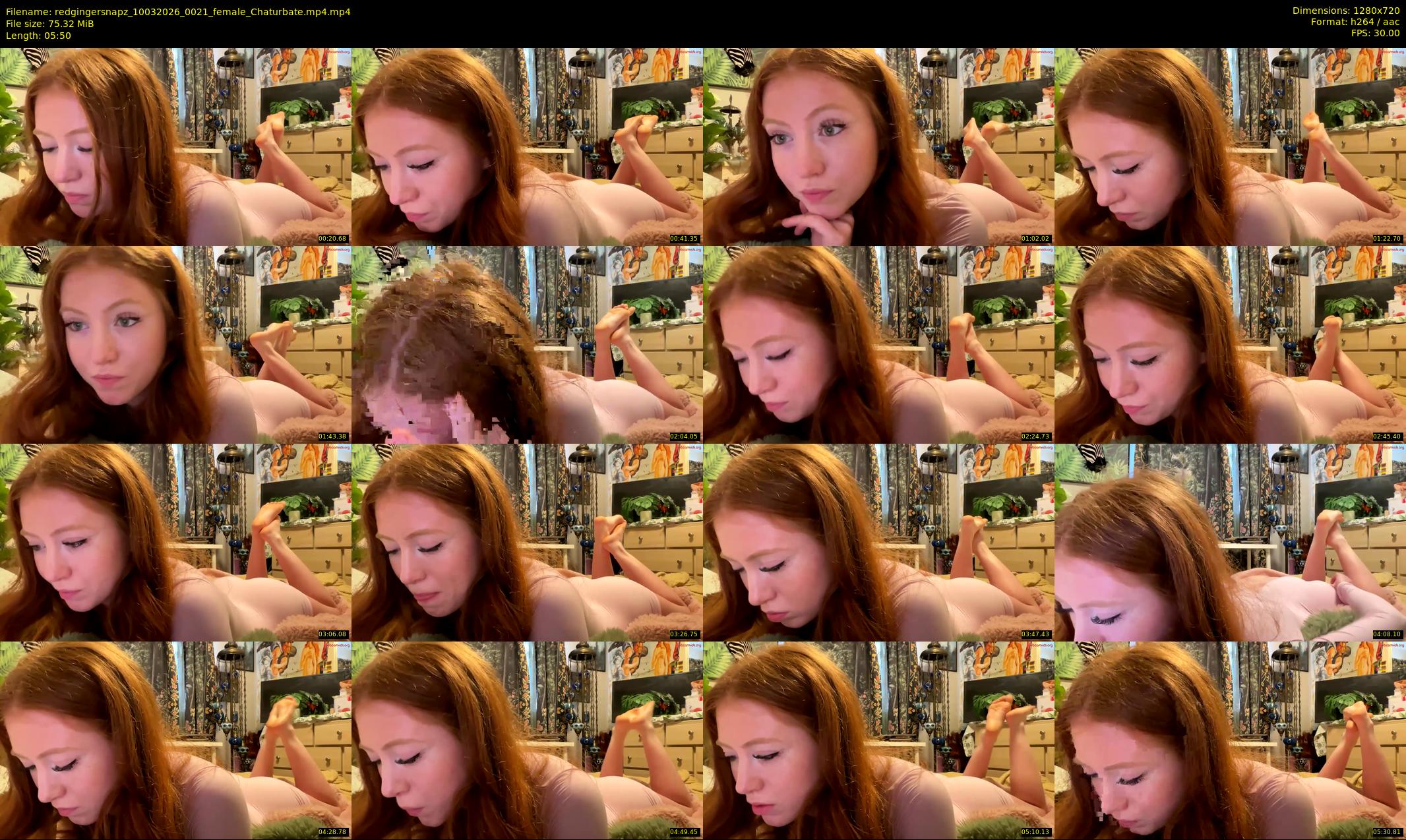 redgingersnapz — 6 minute Chaturbate female cam show recording, 720p, Mar 10, 2026