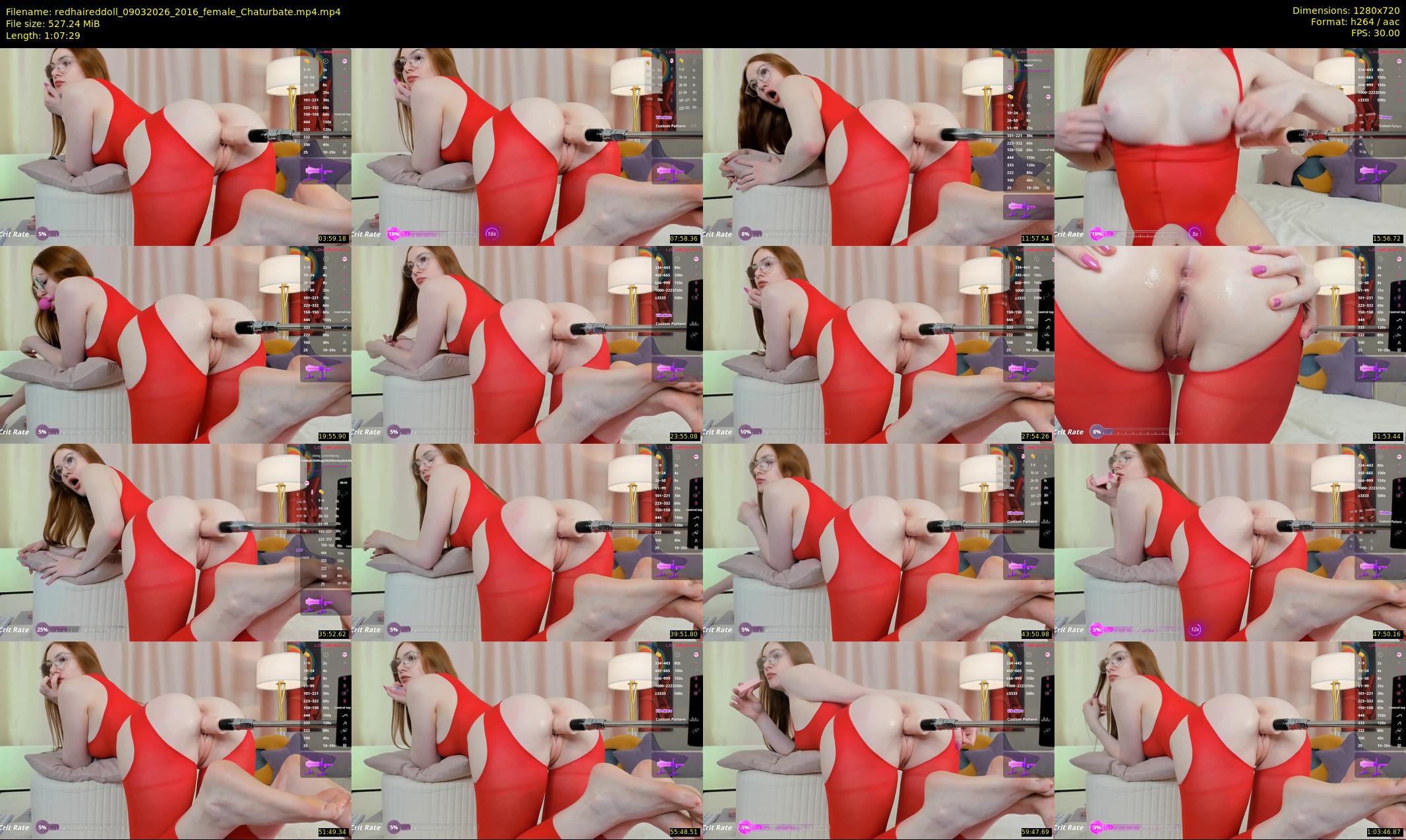 redhaireddoll — 68 minute Chaturbate female cam show recording, 720p, Mar 9, 2026