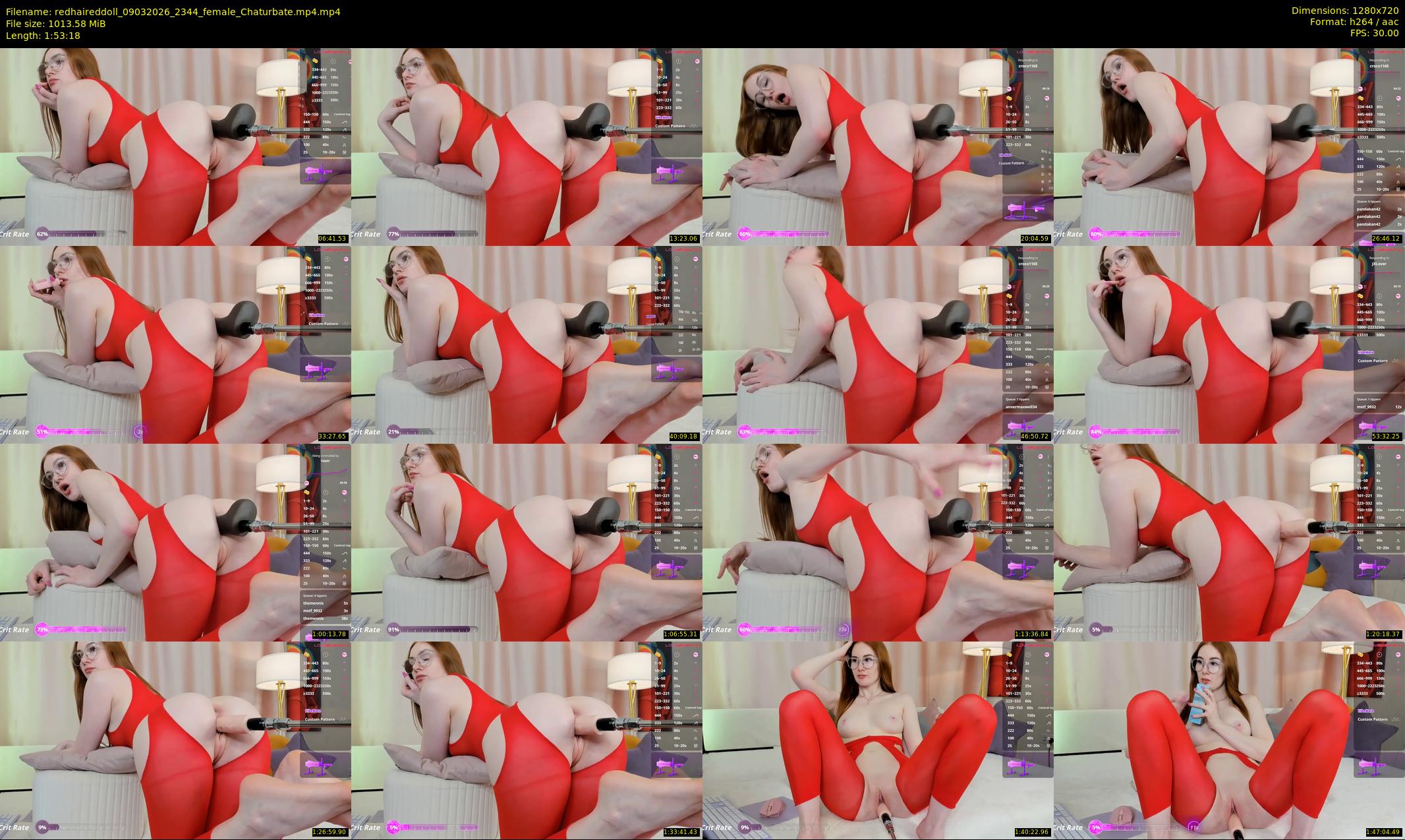redhaireddoll — 114 minute Chaturbate female cam show recording, 720p, Mar 9, 2026