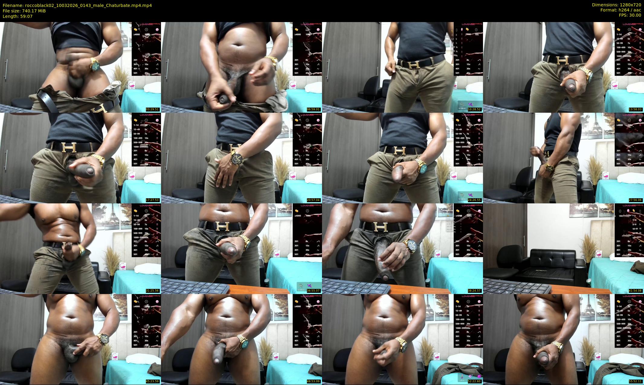 roccoblack02 — 60 minute Chaturbate male cam show recording, 720p, Mar 10, 2026