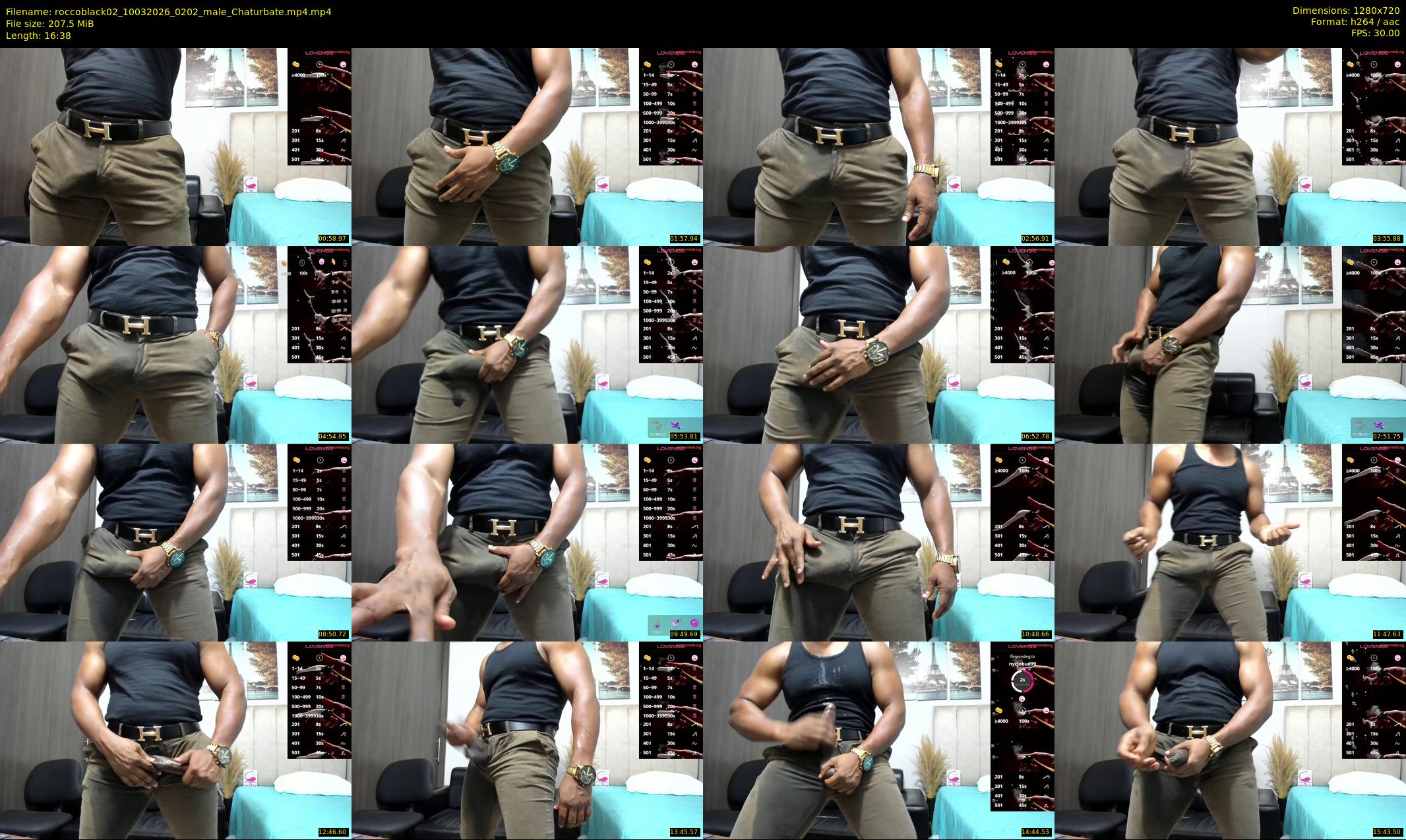 roccoblack02 — 17 minute Chaturbate male cam show recording, 720p, Mar 10, 2026
