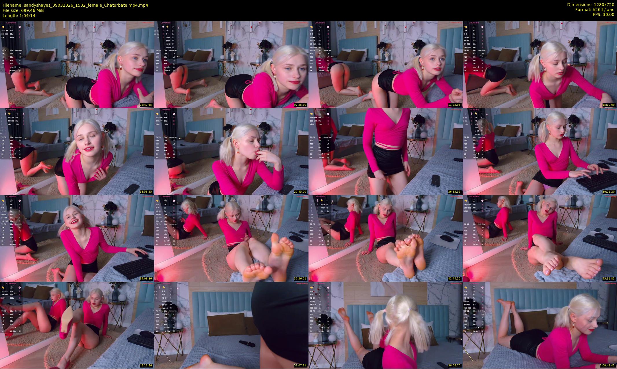 sandyshayes — 65 minute Chaturbate female cam show recording, 720p, Mar 9, 2026
