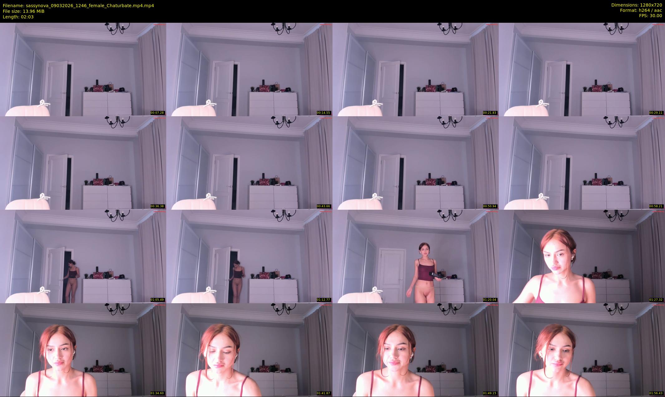 sassynova — 3 minute Chaturbate female cam show recording, 720p, Mar 9, 2026