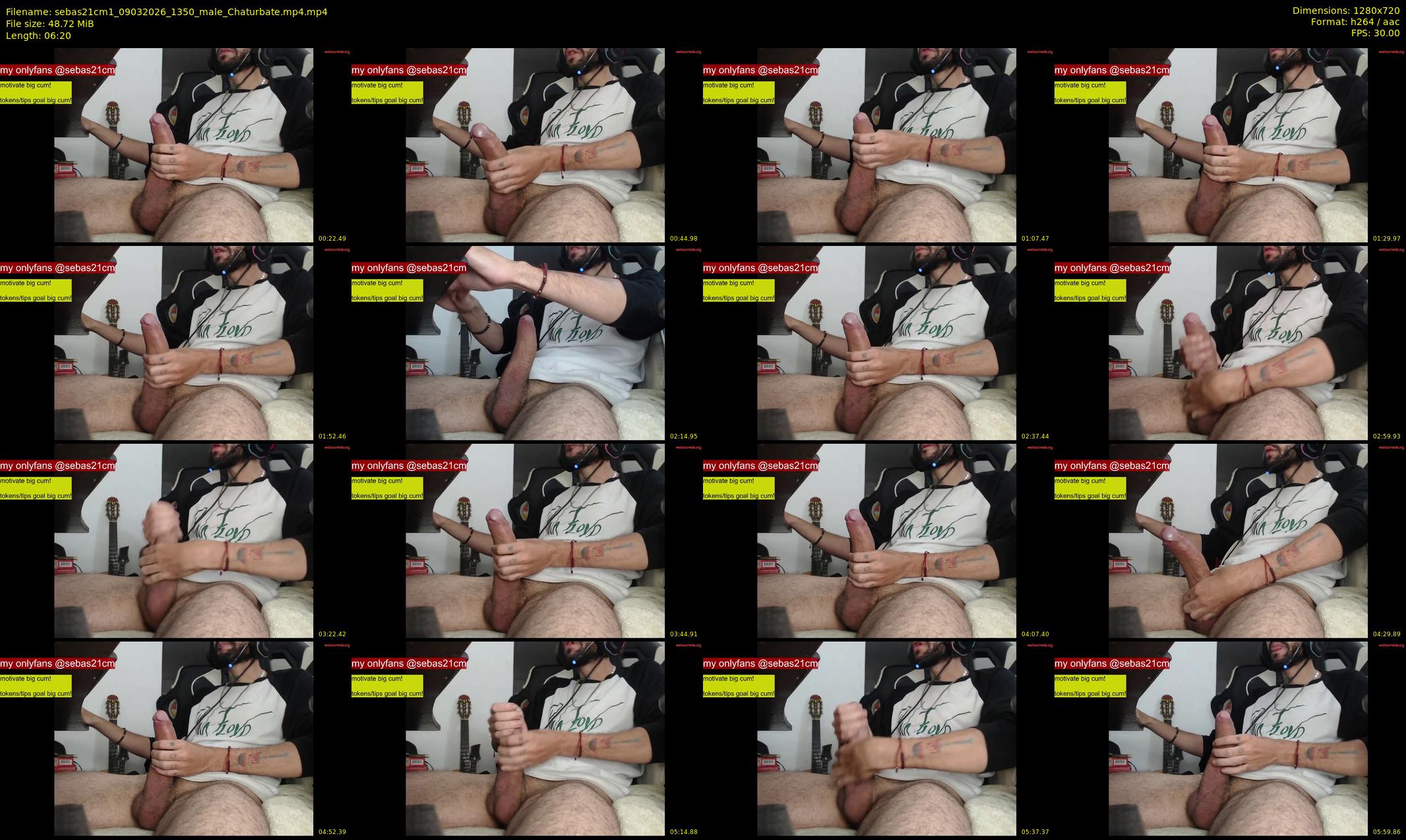 sebas21cm1 — 7 minute Chaturbate male cam show recording, 720p, Mar 9, 2026