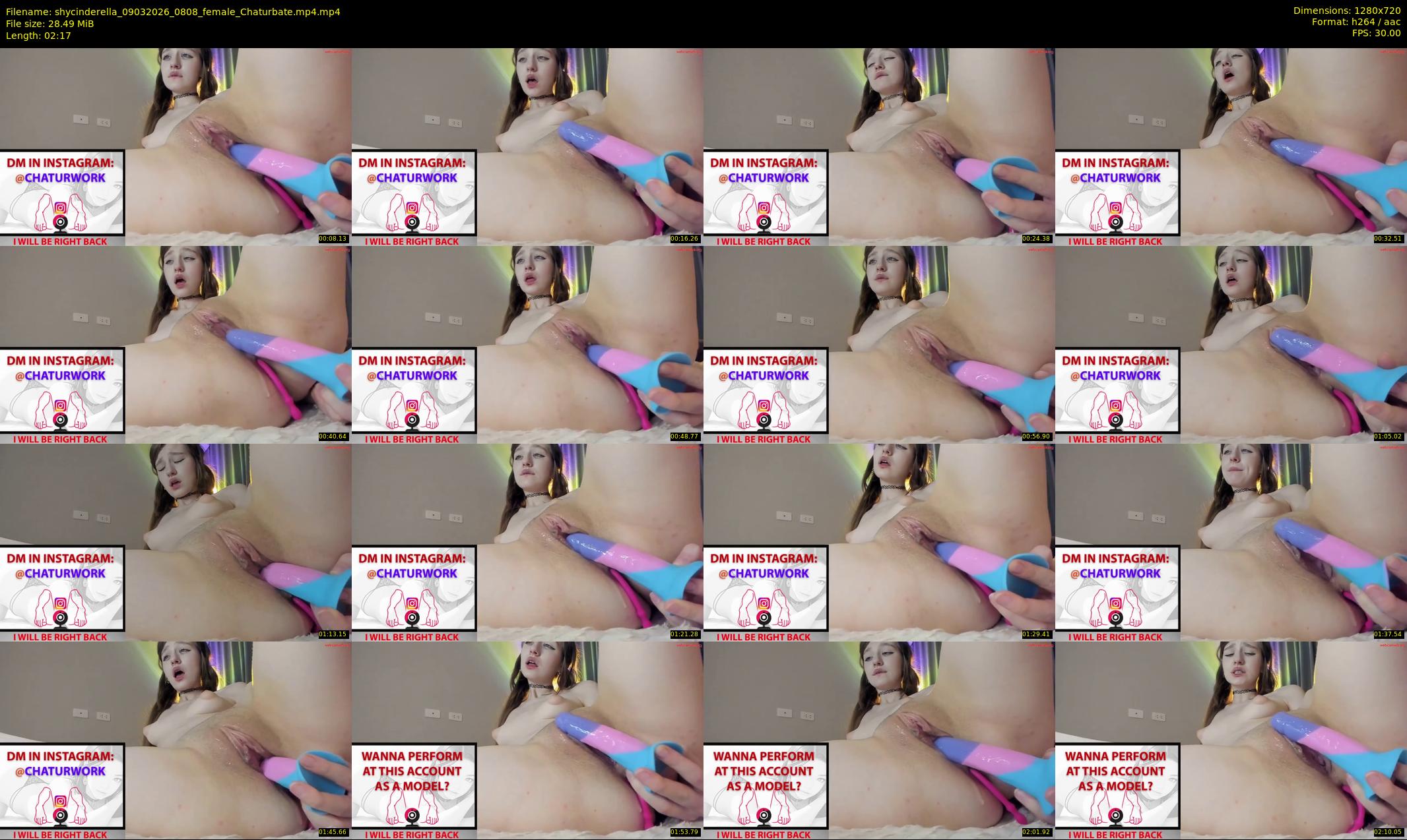 shycinderella — 3 minute Chaturbate female cam show recording, 720p, Mar 9, 2026