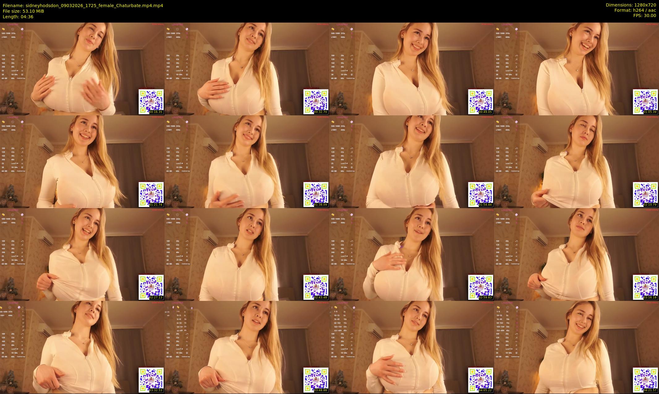 sidneyhodsdon — 5 minute Chaturbate female cam show recording, 720p, Mar 9, 2026