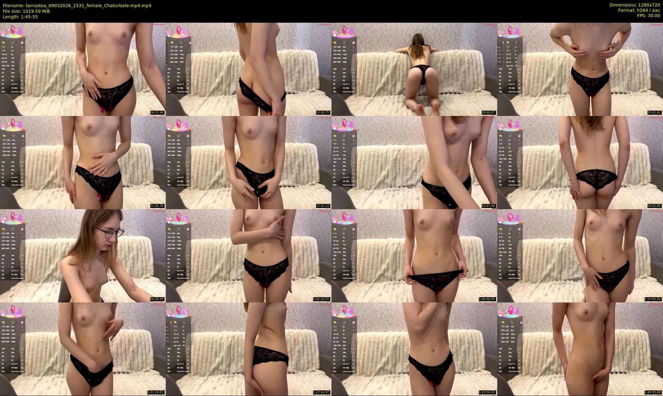 tainastoa — 106 minute Chaturbate female cam show recording, 720p, Mar 9, 2026