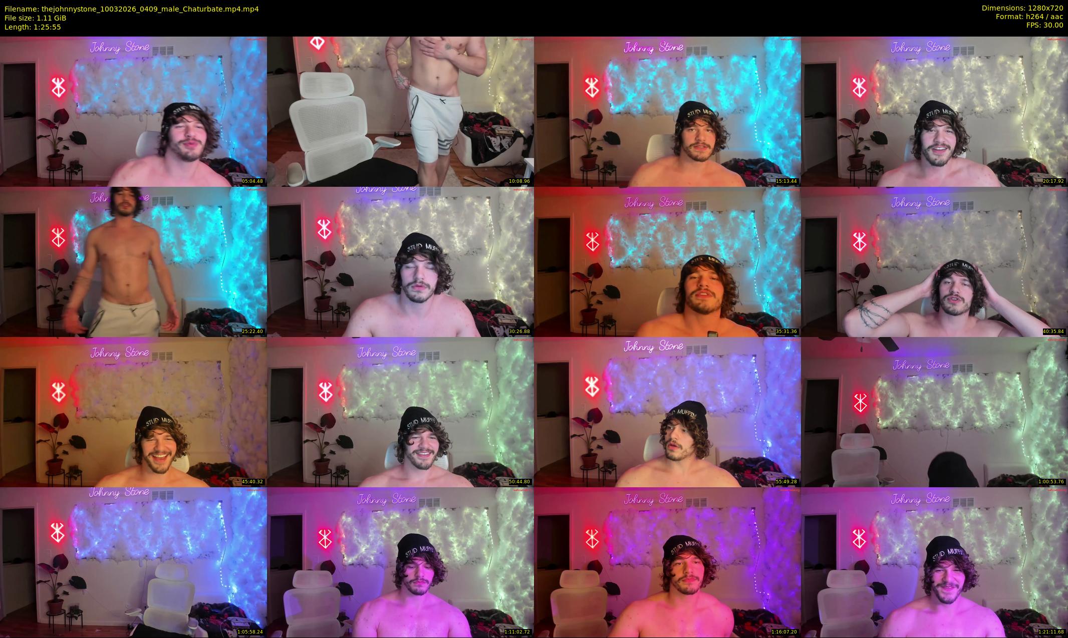 thejohnnystone — 86 minute Chaturbate male cam show recording, 720p, Mar 10, 2026