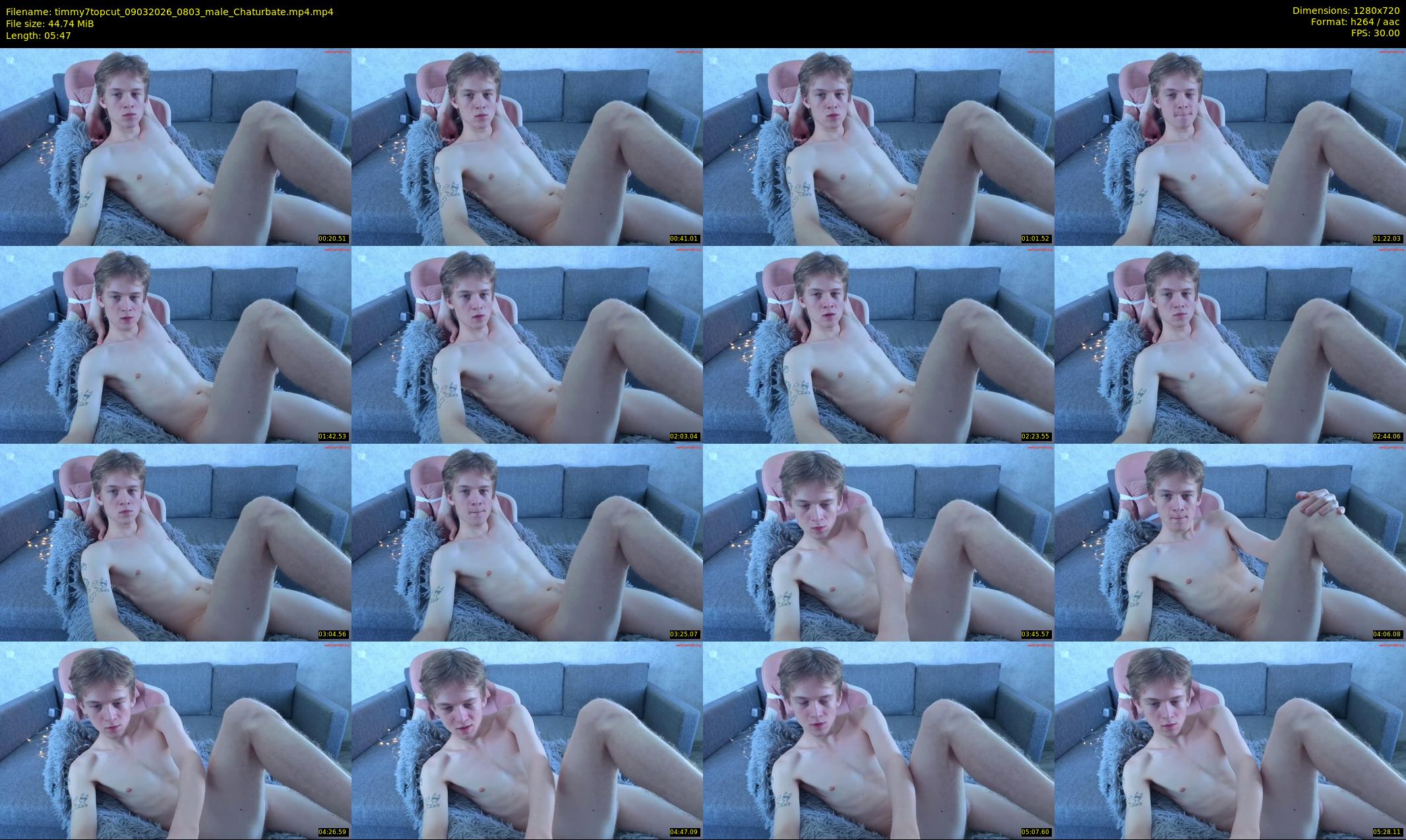 timmy7topcut — 6 minute Chaturbate male cam show recording, 720p, Mar 9, 2026