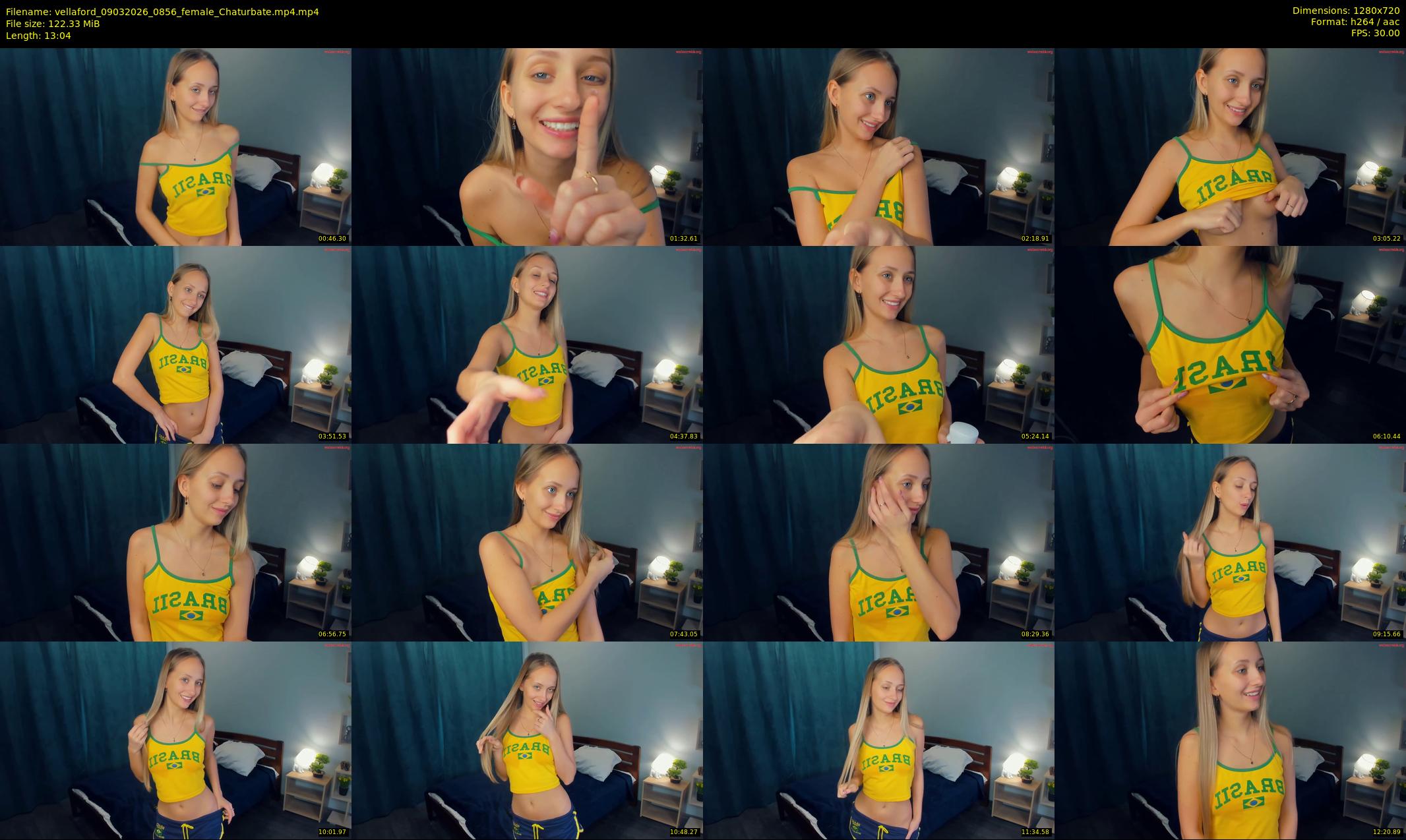 vellaford — 14 minute Chaturbate female cam show recording, 720p, Mar 9, 2026