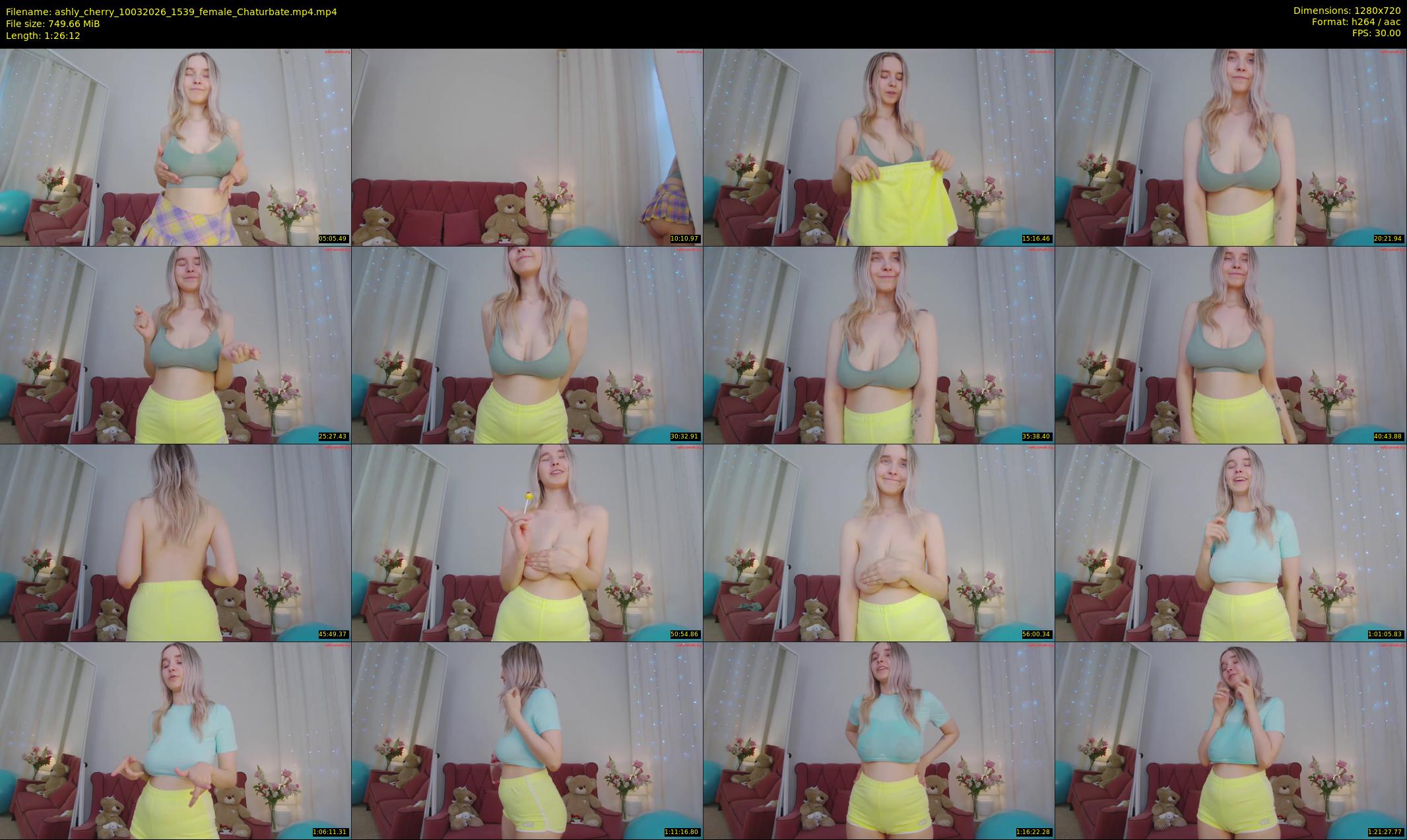 ashly_cherry — 87 minute Chaturbate female cam show recording, 720p, Mar 10, 2026