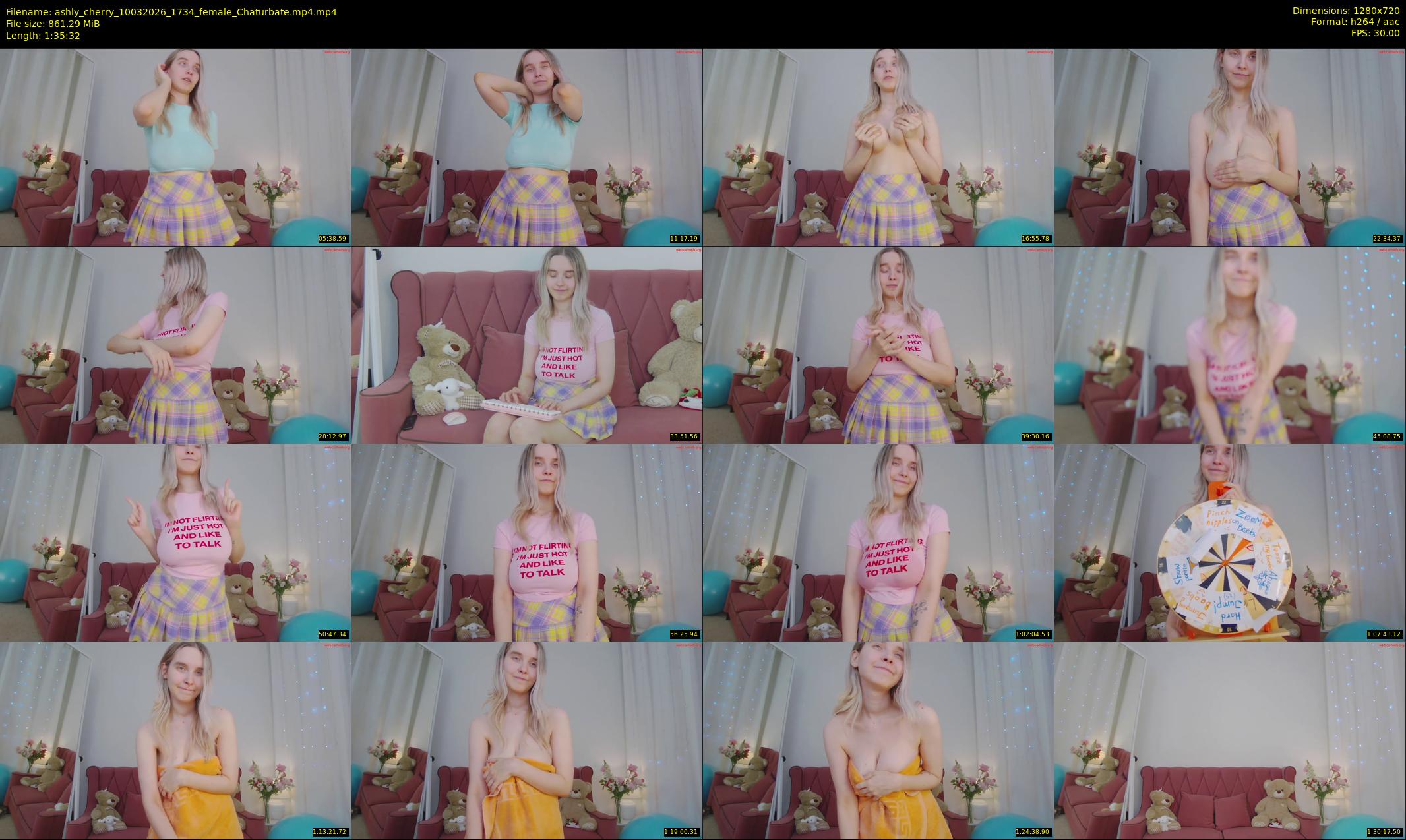 ashly_cherry — 96 minute Chaturbate female cam show recording, 720p, Mar 10, 2026