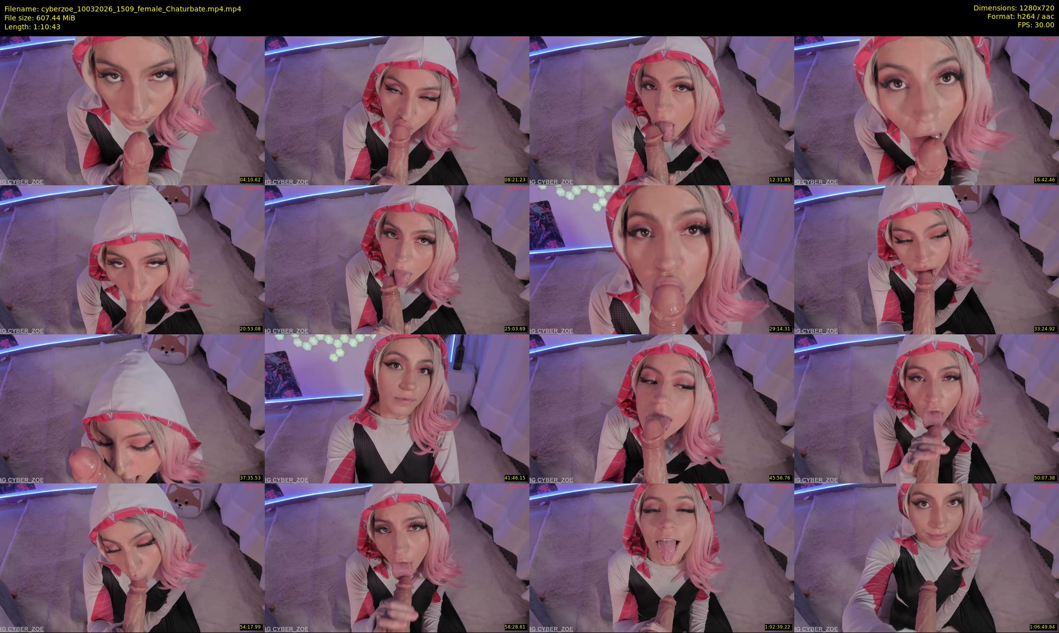cyberzoe — 71 minute Chaturbate female cam show recording, 720p, Mar 10, 2026