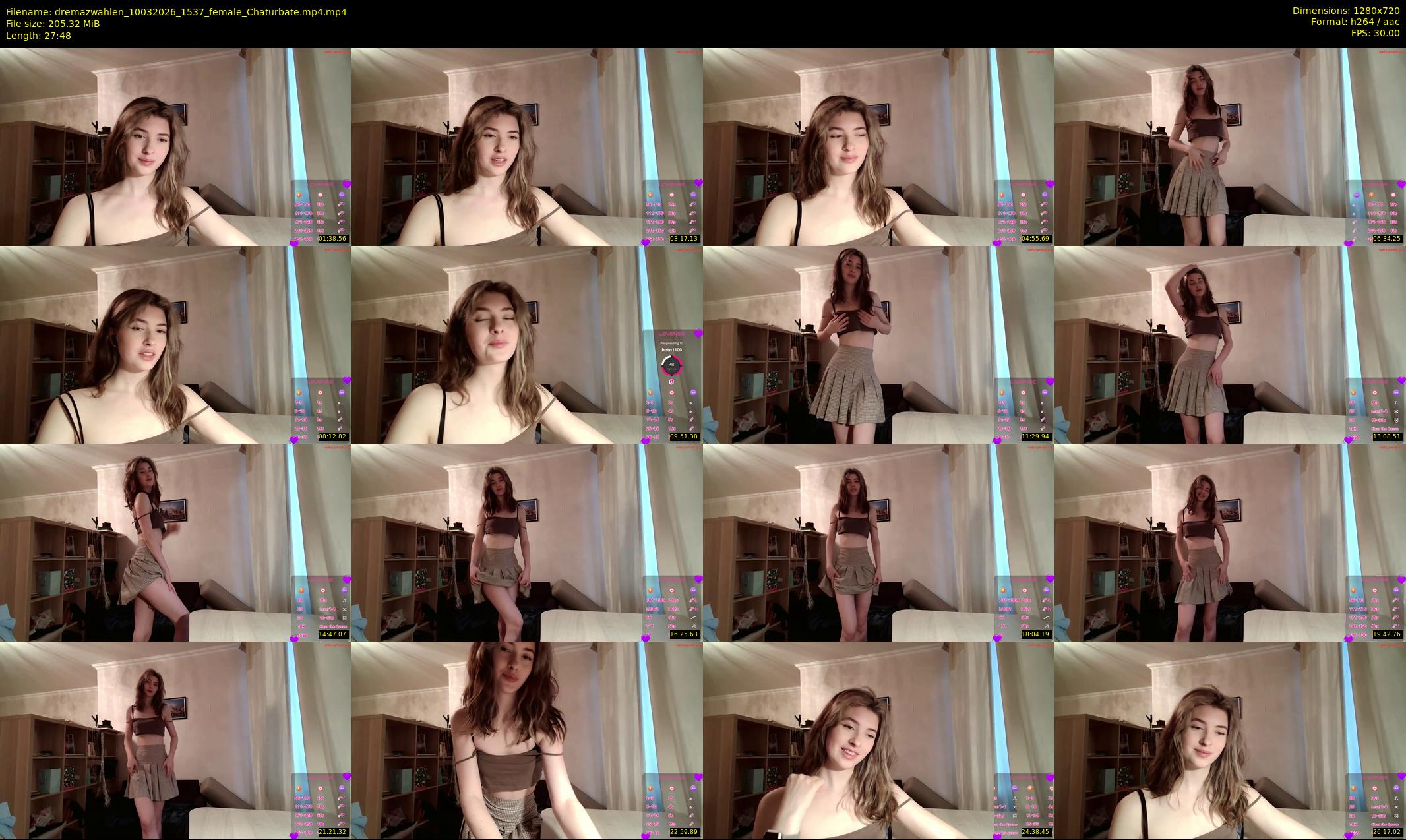 dremazwahlen — 28 minute Chaturbate female cam show recording, 720p, Mar 10, 2026