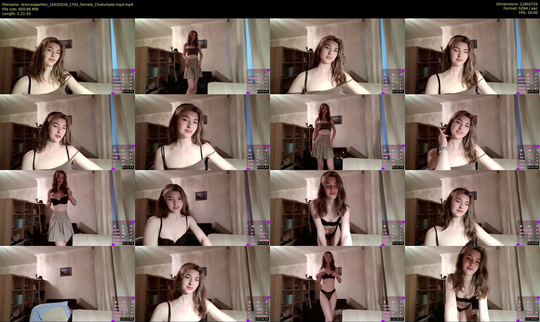 dremazwahlen — 82 minute Chaturbate female cam show recording, 720p, Mar 10, 2026