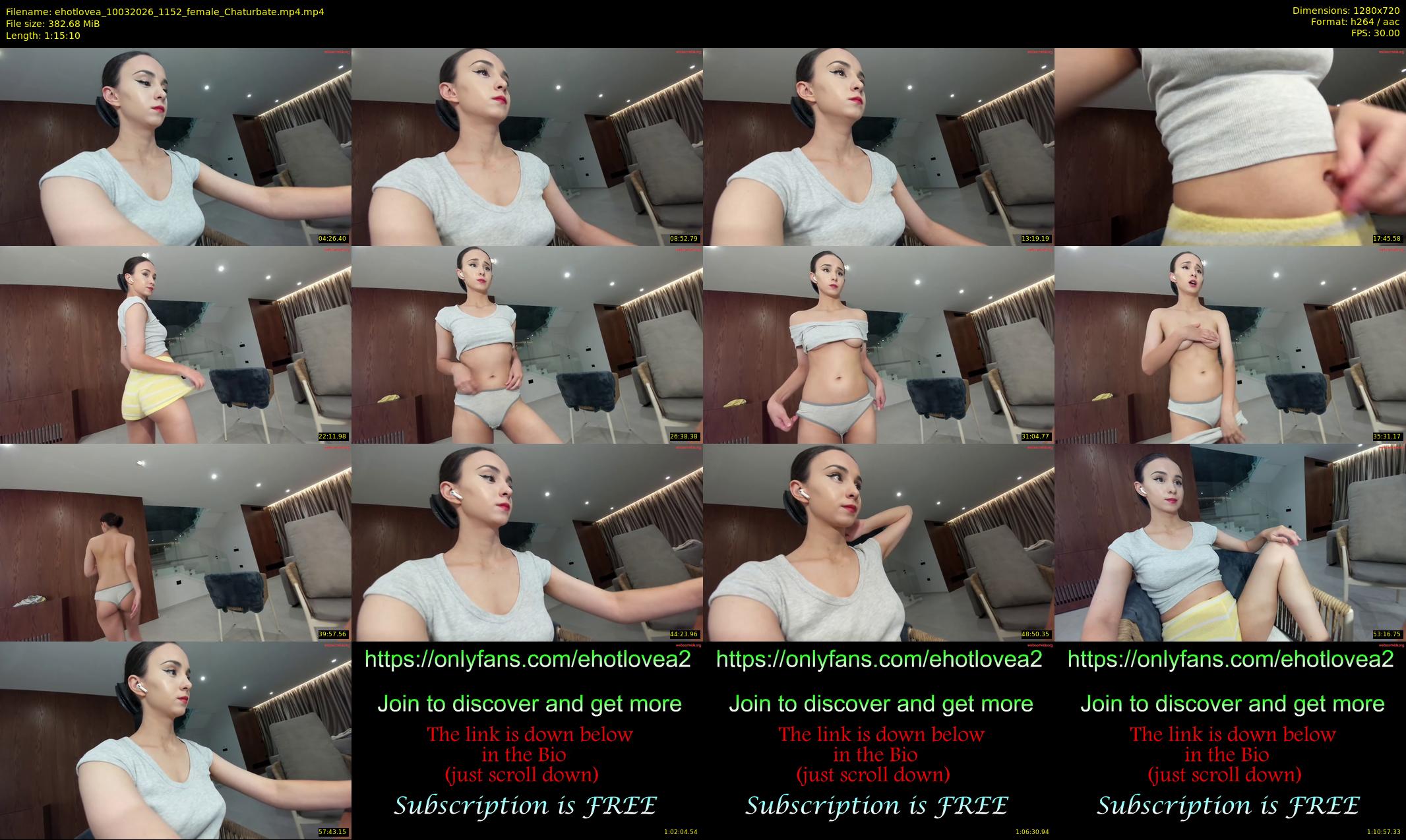 ehotlovea — 76 minute Chaturbate female cam show recording, 720p, Mar 10, 2026