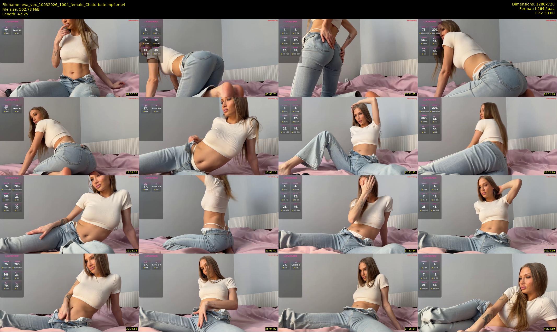 eva_vex — 43 minute Chaturbate female cam show recording, 720p, Mar 10, 2026