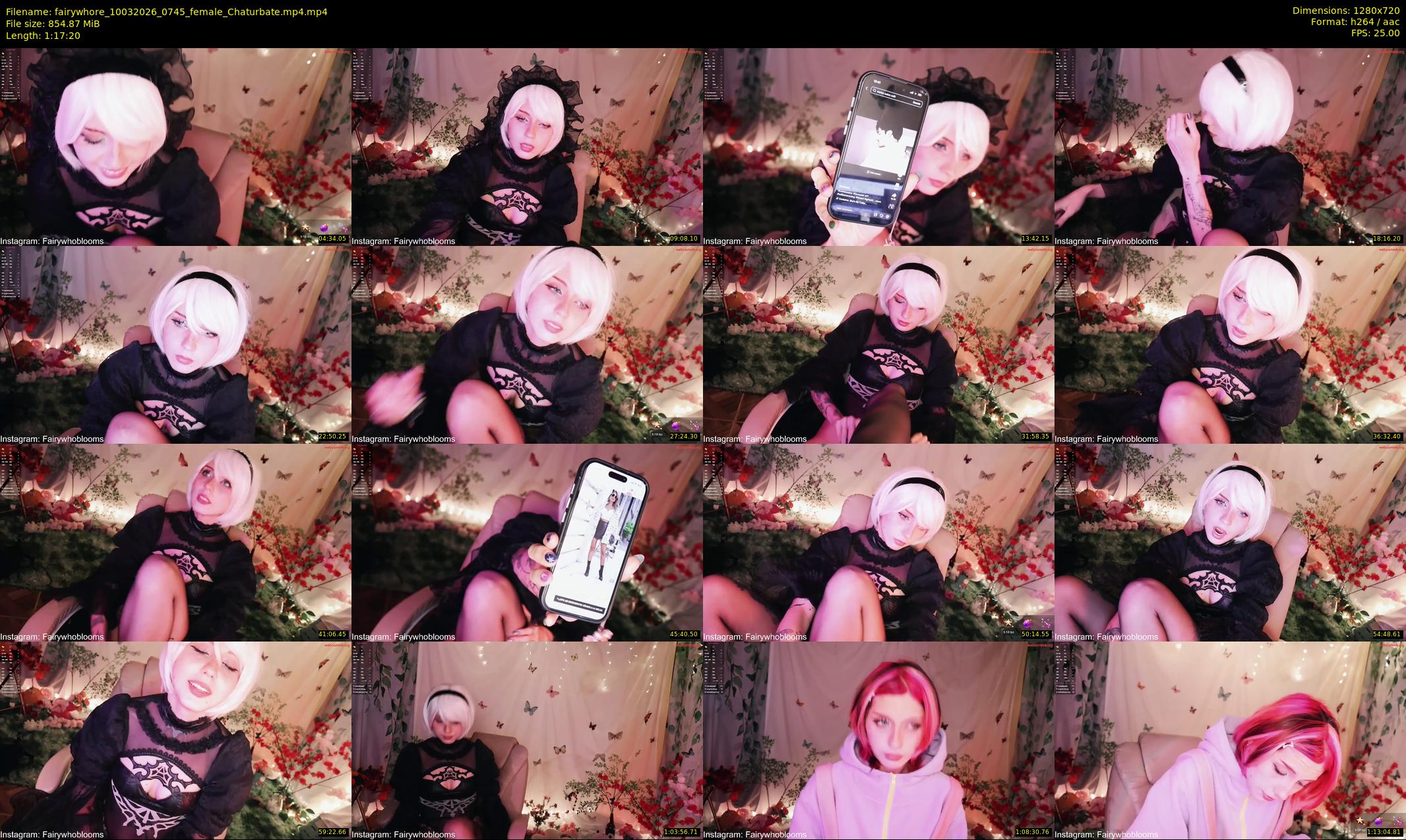 fairywhore — 78 minute Chaturbate female cam show recording, 720p, Mar 10, 2026