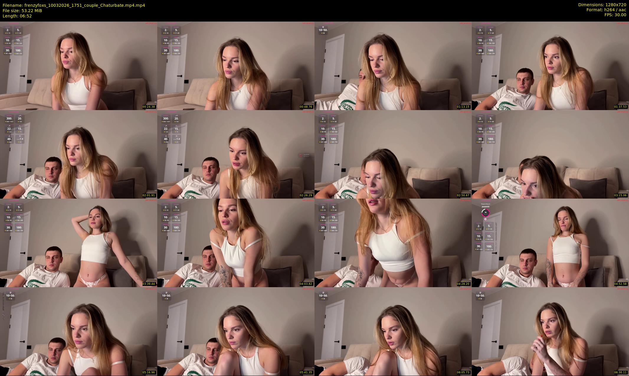 frenzyfoxs — 7 minute Chaturbate couple cam show recording, 720p, Mar 10, 2026