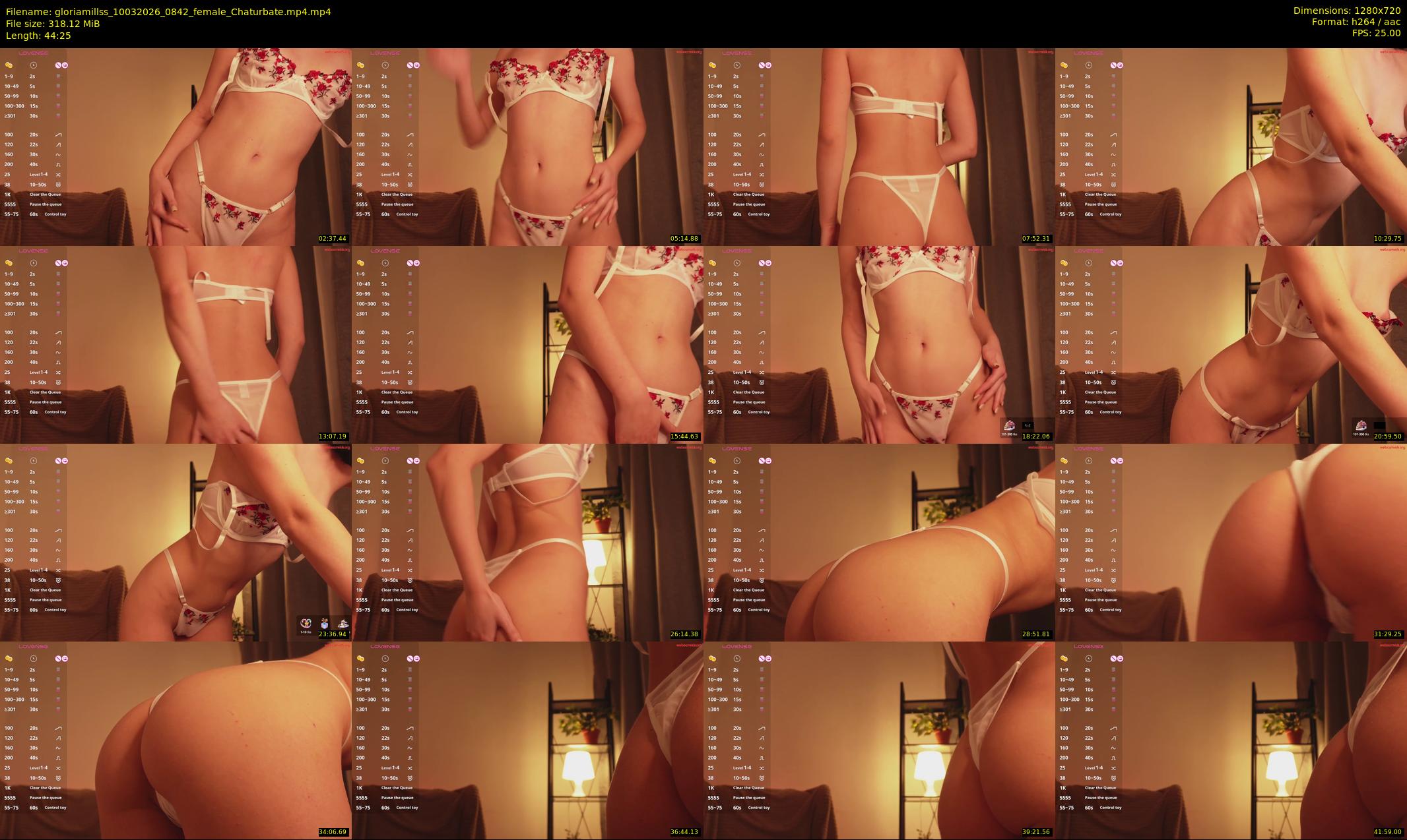 gloriamillss — 45 minute Chaturbate female cam show recording, 720p, Mar 10, 2026